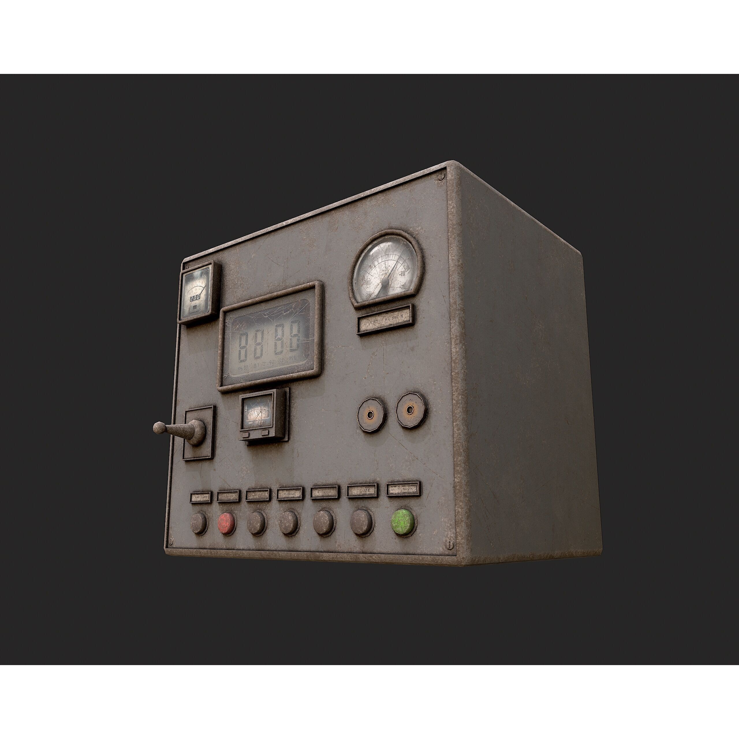 Factory Control Panels - Low-Poly Game-Ready 3D Model - View 17