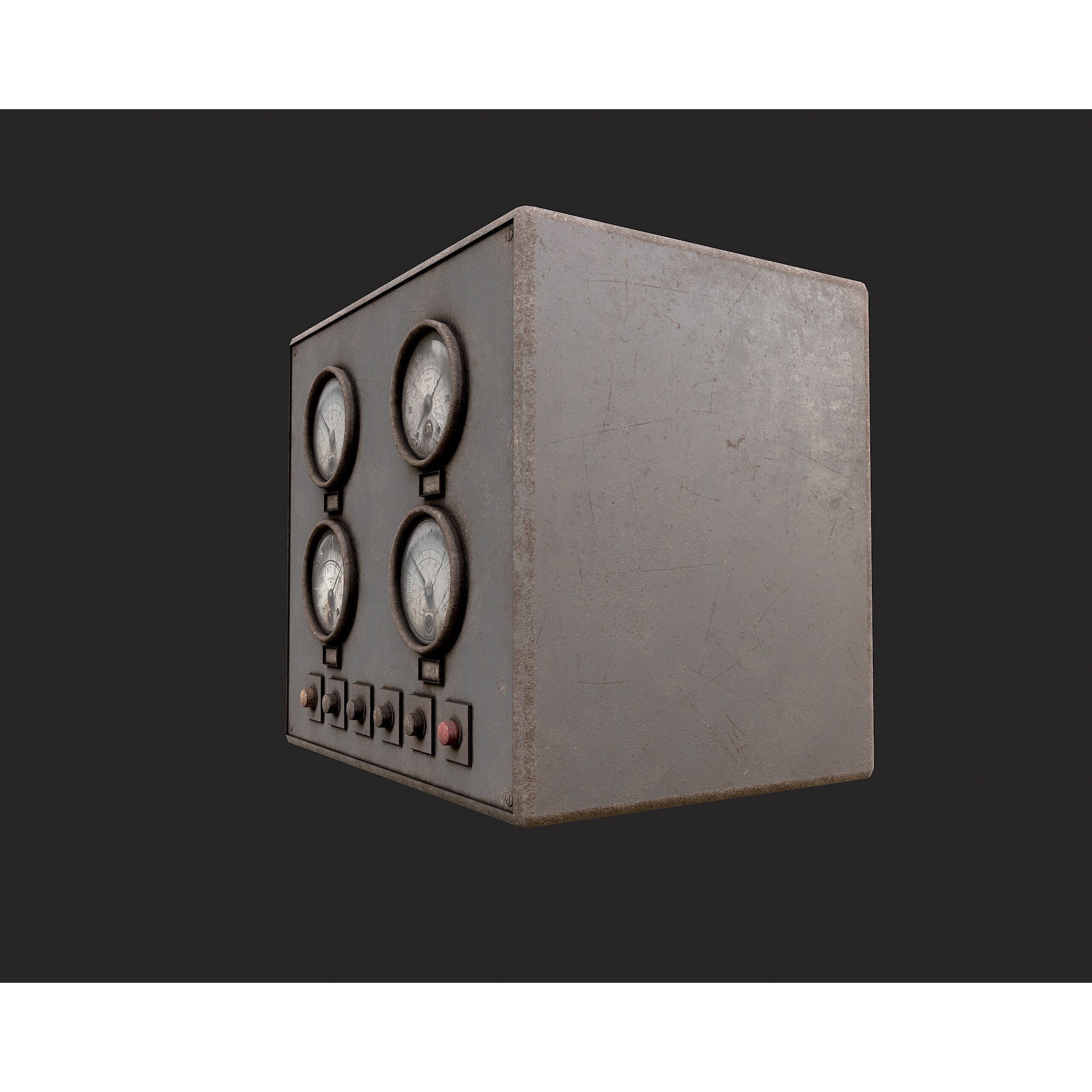 Factory Control Panels - Low-Poly Game-Ready 3D Model - View 20