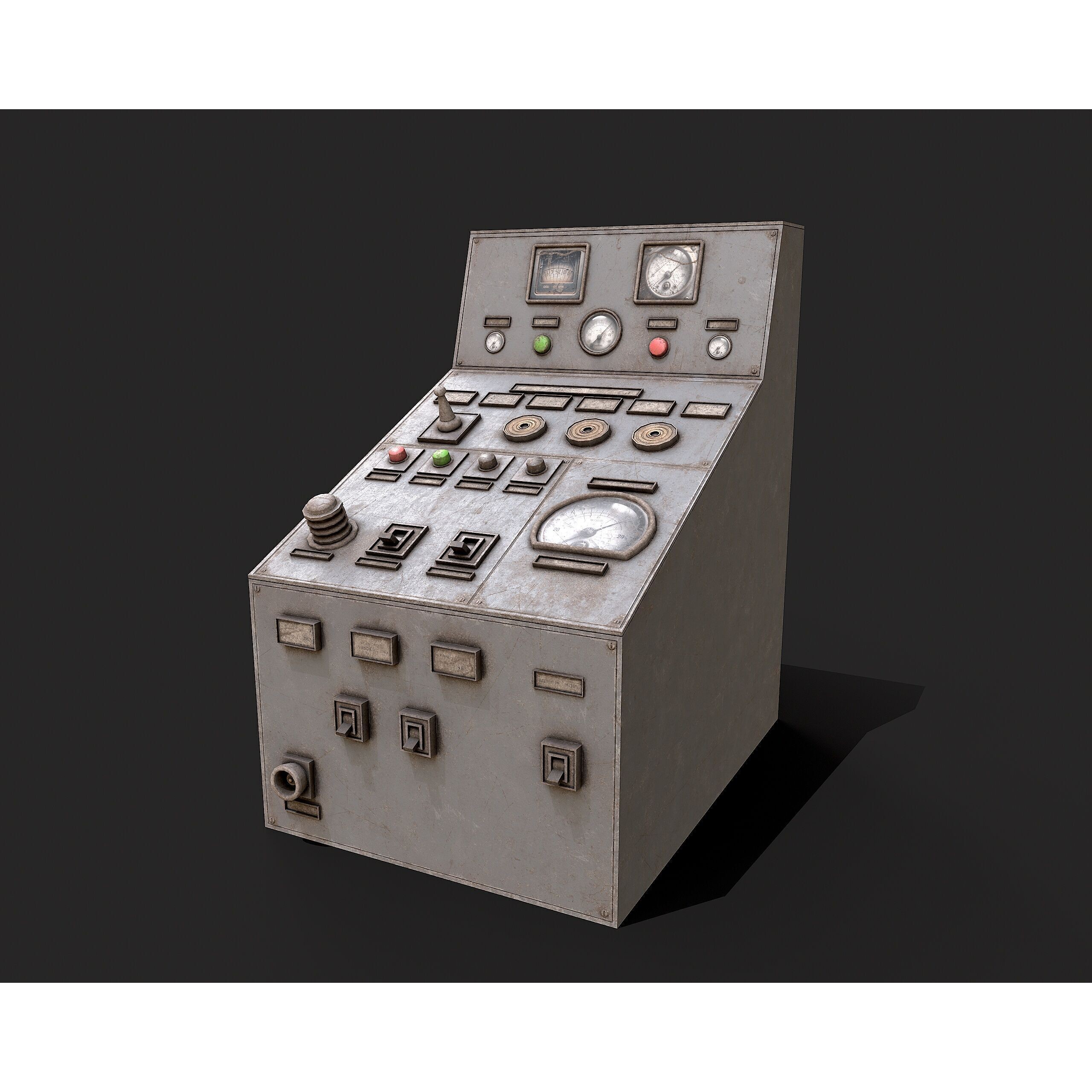 Factory Control Panels - Low-Poly Game-Ready 3D Model - View 23