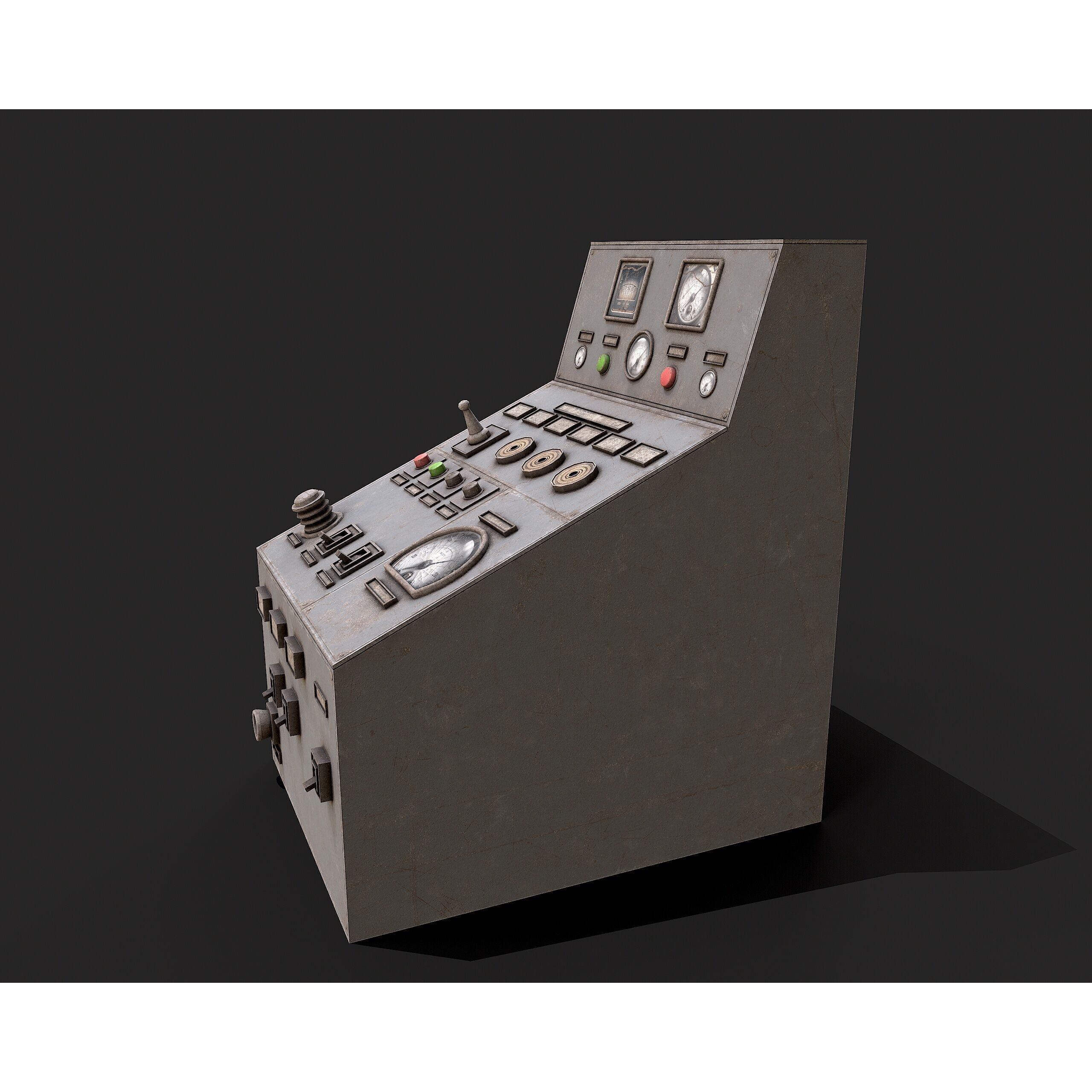 Factory Control Panels - Low-Poly Game-Ready 3D Model - View 24