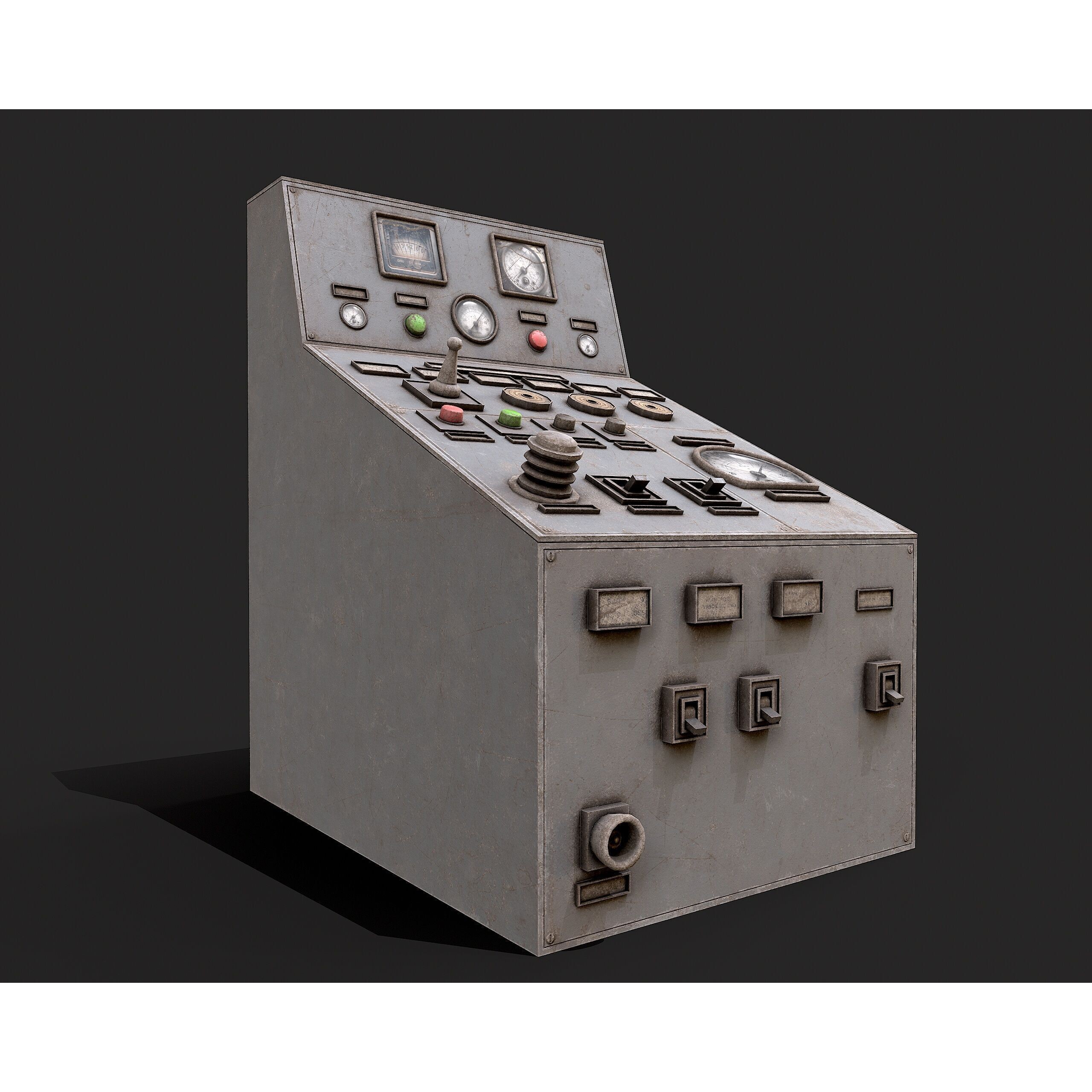 Factory Control Panels - Low-Poly Game-Ready 3D Model - View 26