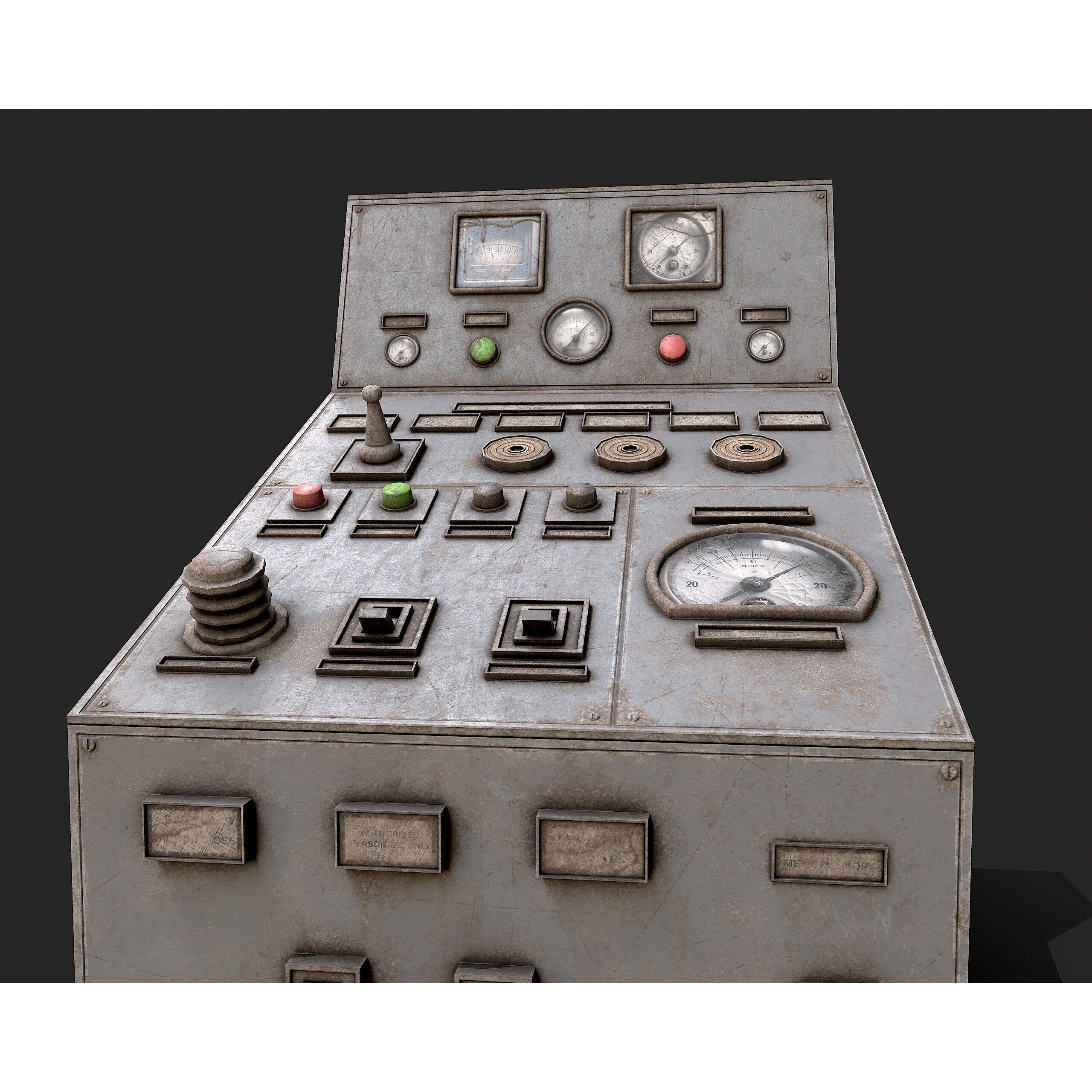 Factory Control Panels - Low-Poly Game-Ready 3D Model - View 28