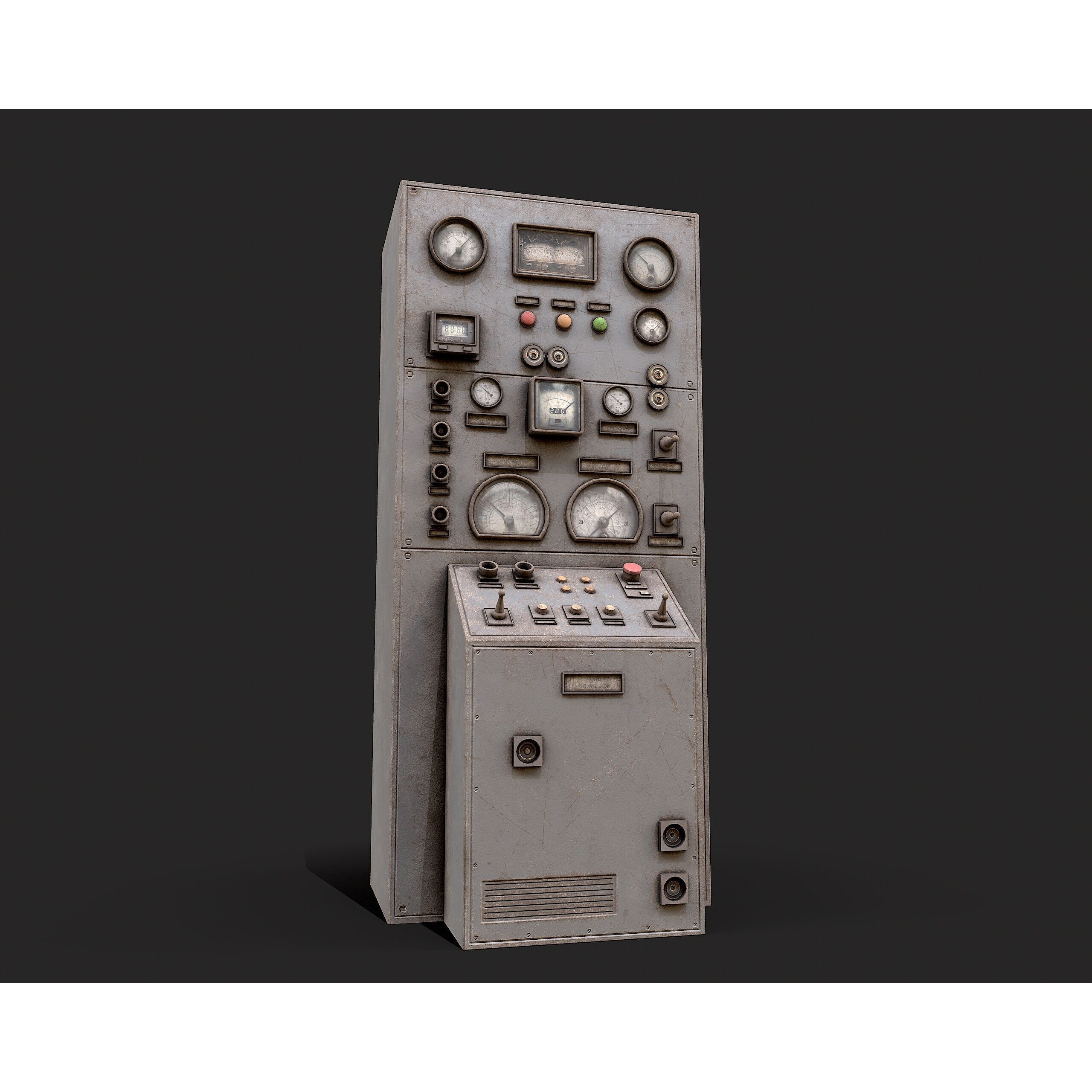 Factory Control Panels - Low-Poly Game-Ready 3D Model - View 5