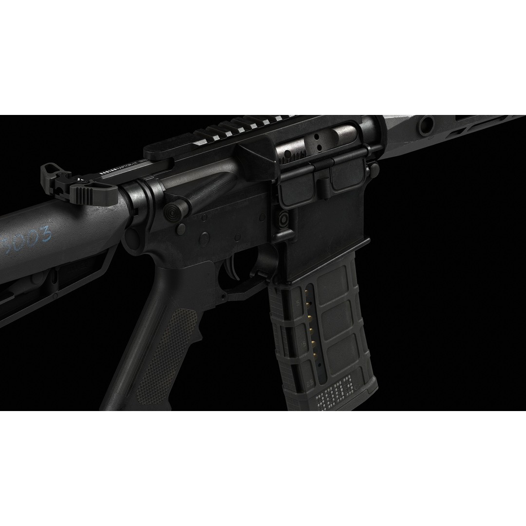 PMAG 30 Round Magazine 3D Model – Low Poly Game Asset, FBX, OBJ - View 11