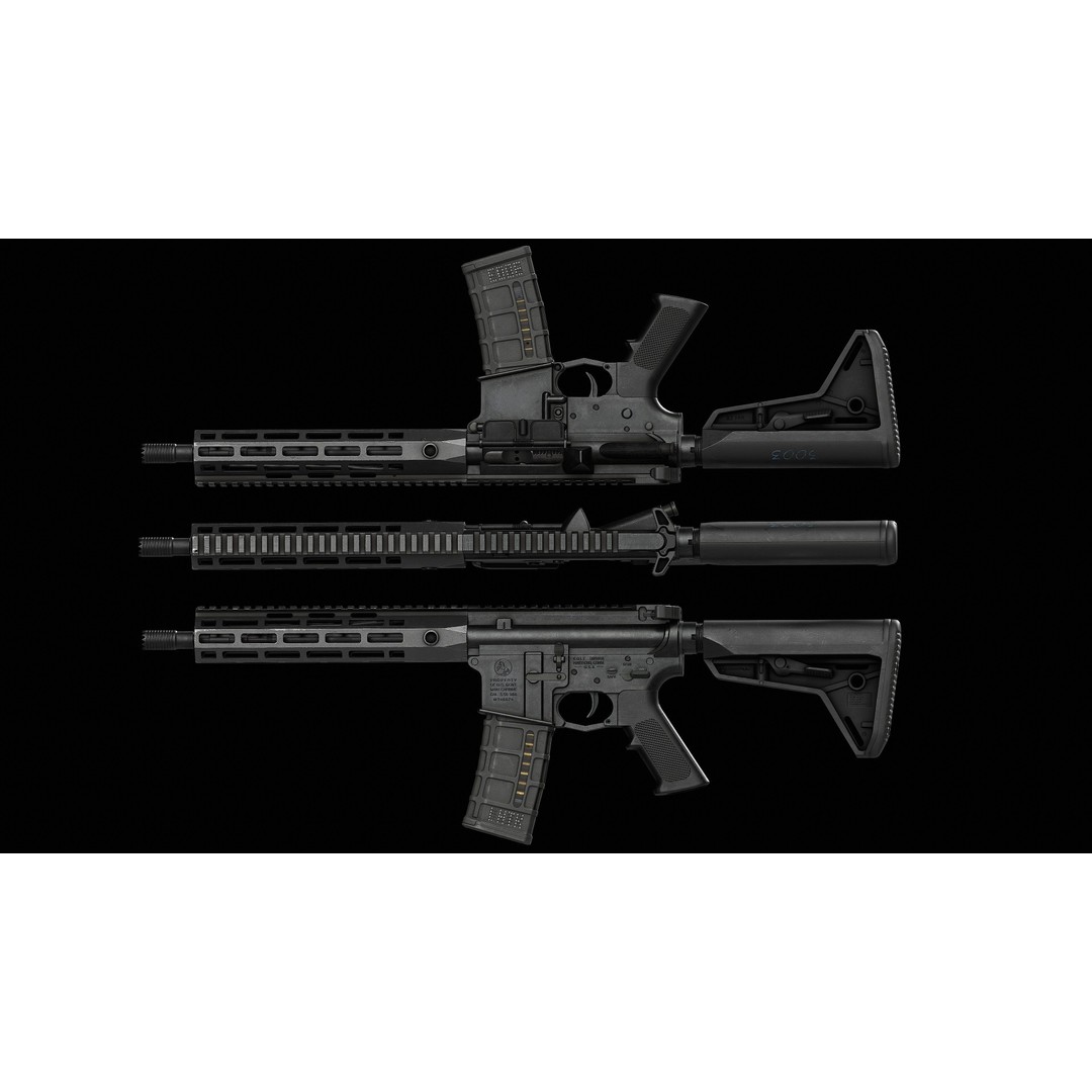 PMAG 30 Round Magazine 3D Model – Low Poly Game Asset, FBX, OBJ - View 14