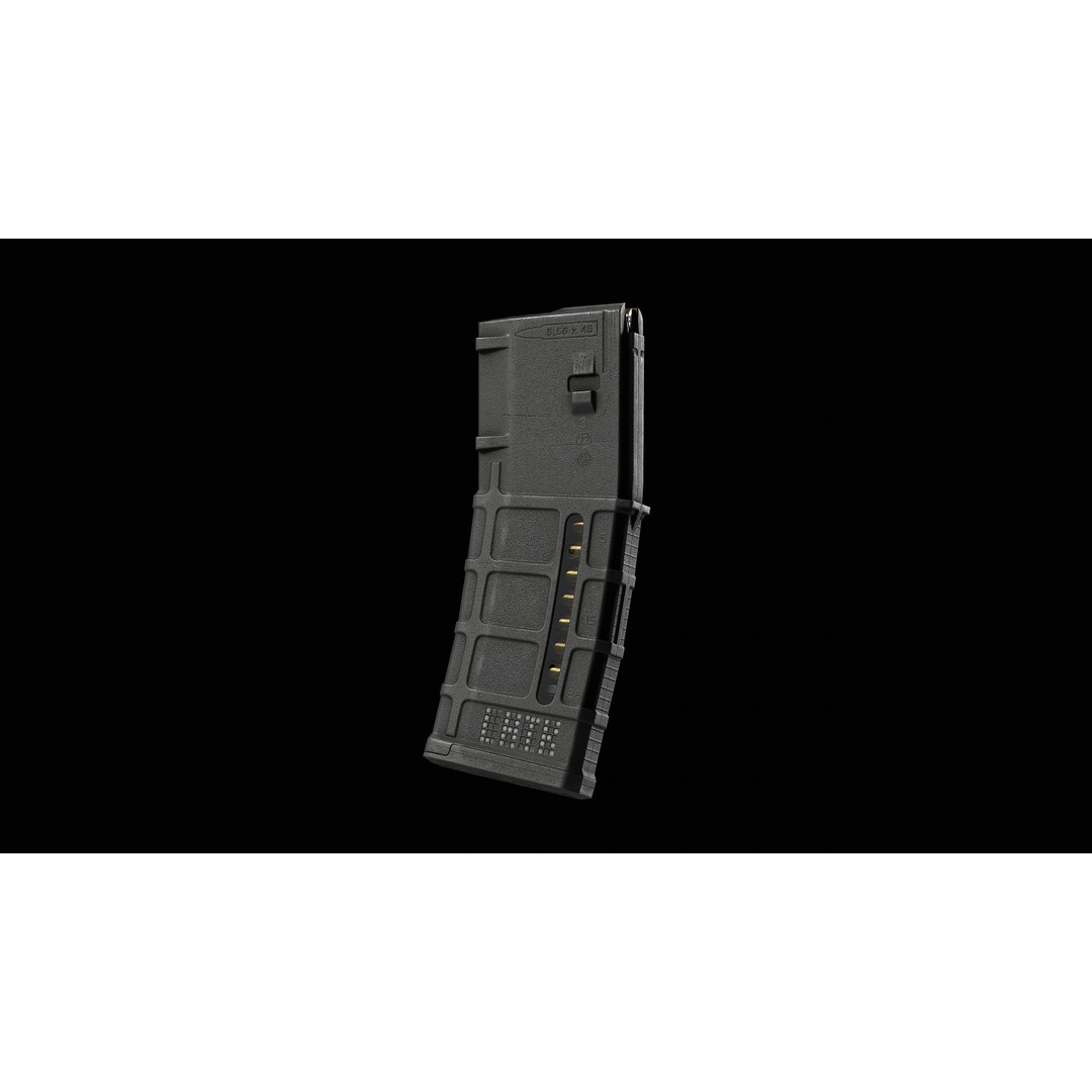 PMAG 30 Round Magazine 3D Model – Low Poly Game Asset, FBX, OBJ - View 5