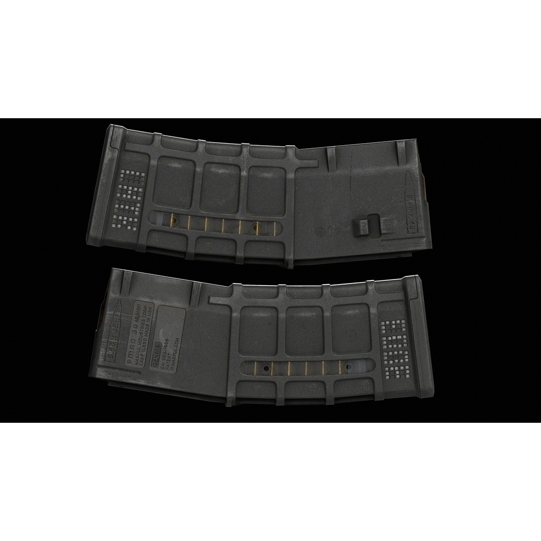 PMAG 30 Round Magazine 3D Model – Low Poly Game Asset, FBX, OBJ - View 8