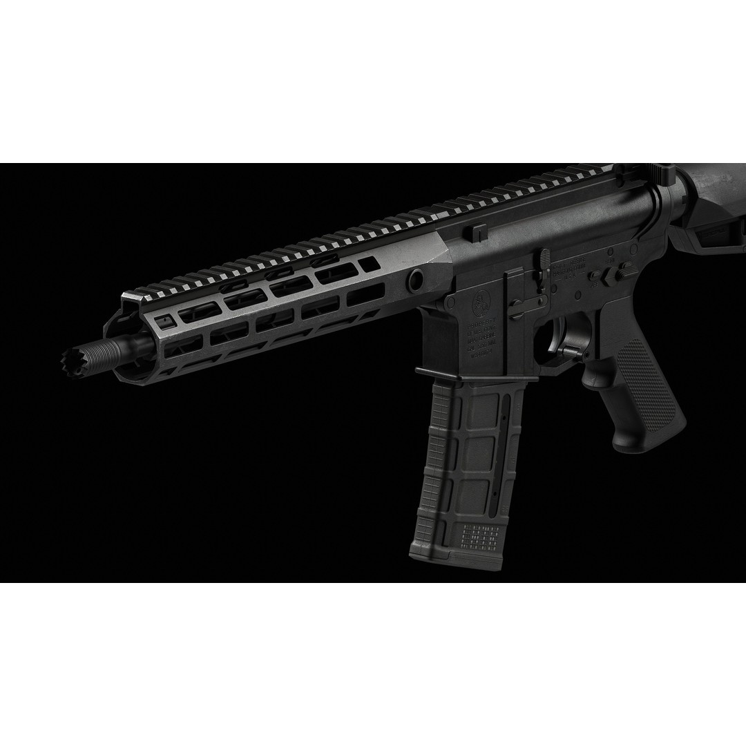 PMAG 30 Round Magazine 3D Model – Low Poly Game Asset, FBX, OBJ - View 9