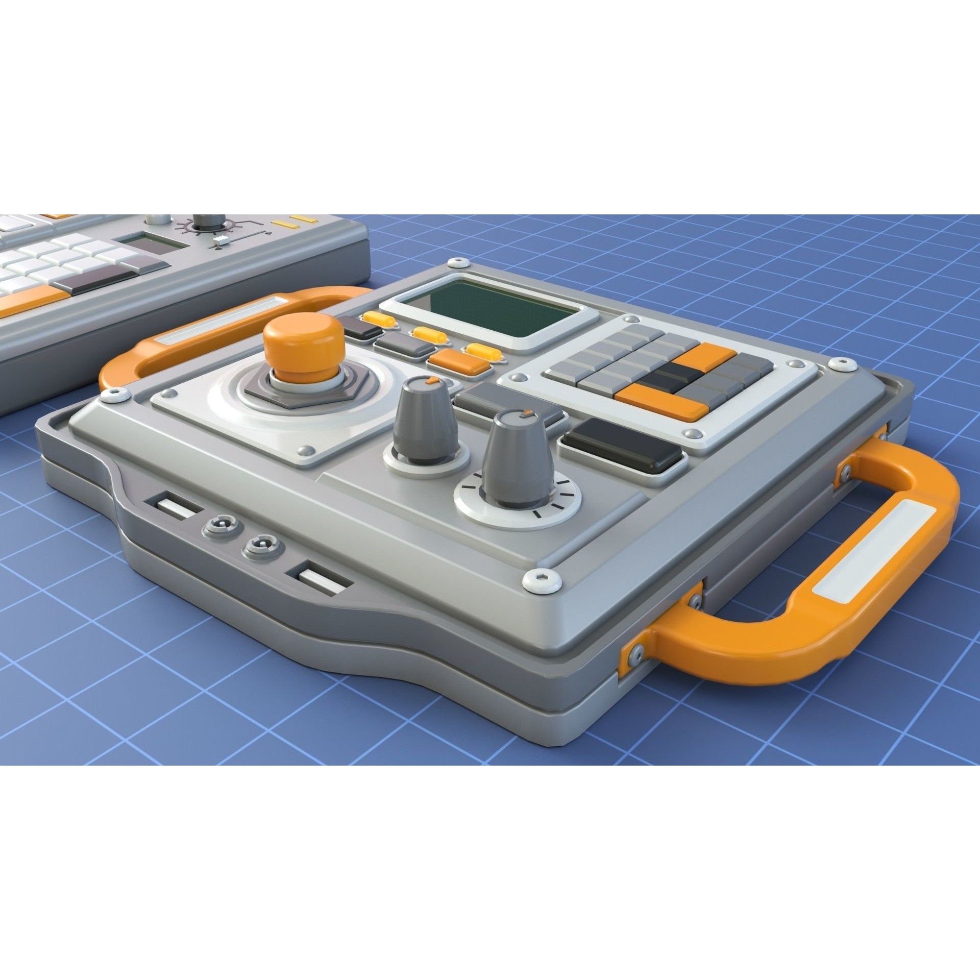 Control Panel 1 - Low-Poly Game-Ready 3D Model - View 5