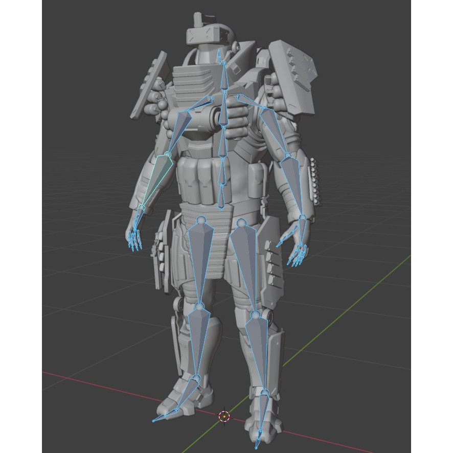 Heavy Juggernaut Soldier 3D Model – Game-Ready Rigged Character, FBX, OBJ