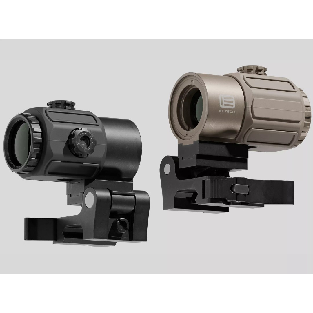 EOTech G43 Magnifier 3D Model – Low Poly Game Ready Asset, FBX, OBJ - View 2