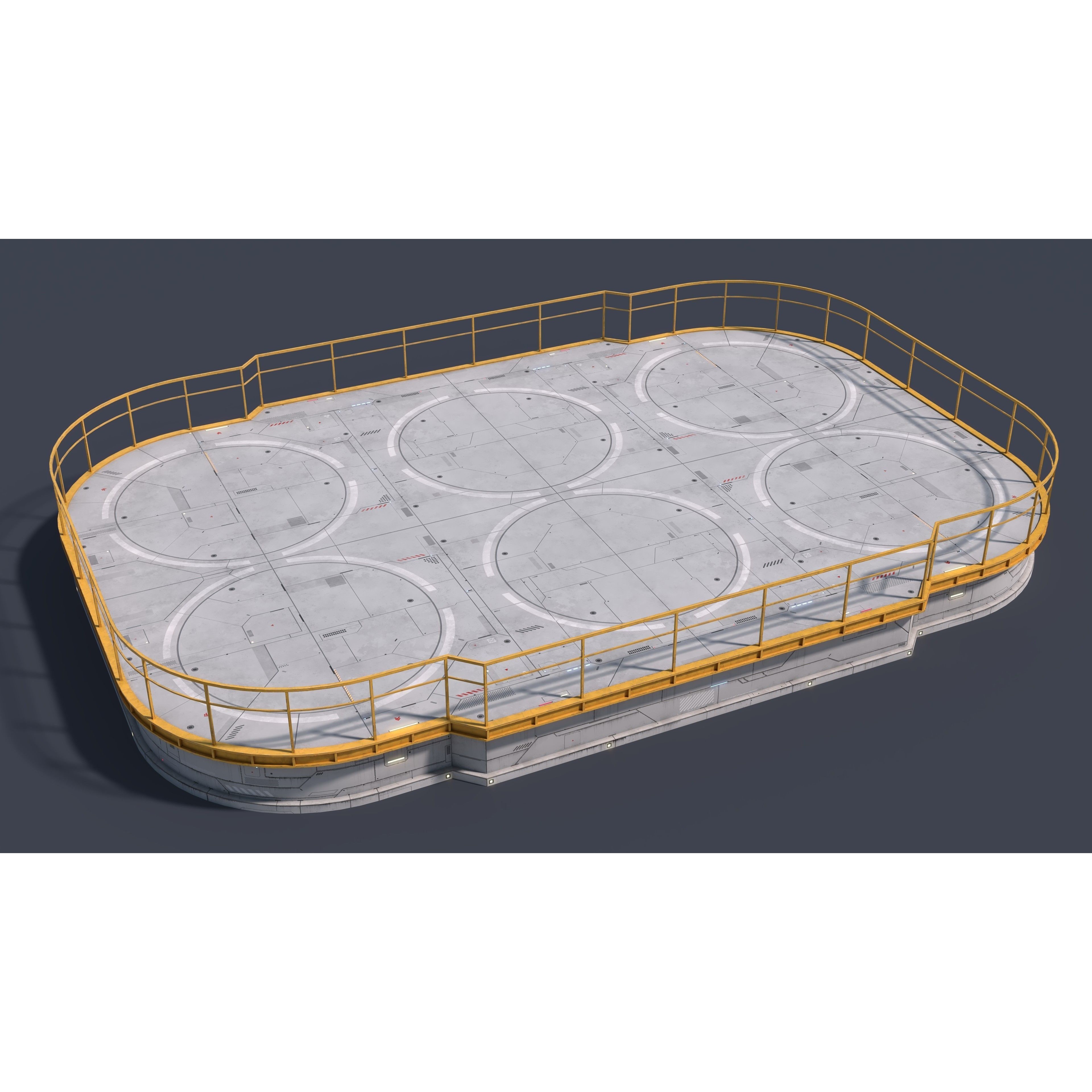 Sci-Fi Building 007 - Low-Poly Game-Ready 3D Model - View 12