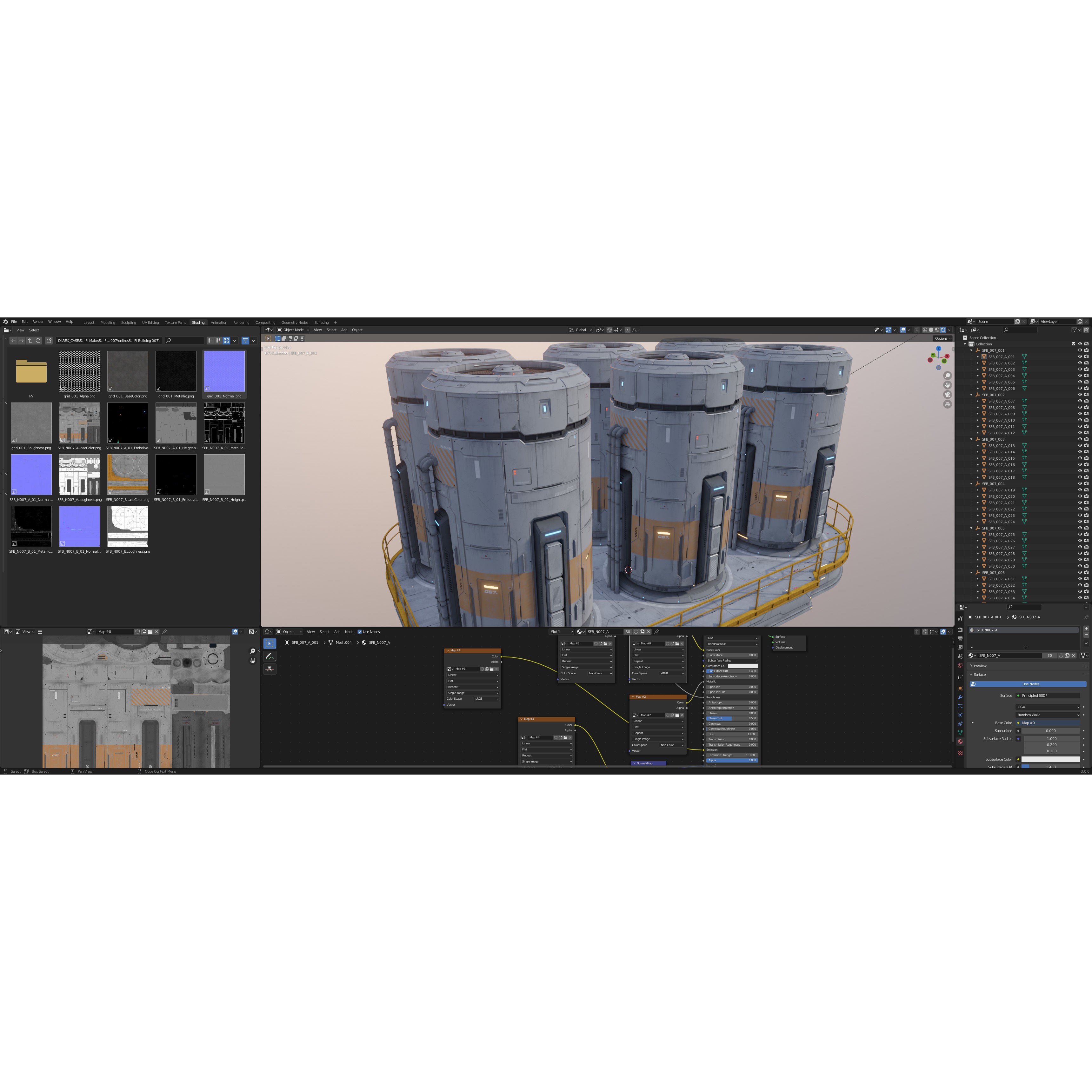 Sci-Fi Building 007 - Low-Poly Game-Ready 3D Model - View 26