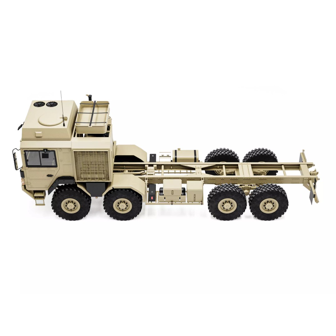 MAN HX77 8x8 Military Truck Chassis 3D Model – High Detail Modular Asset, FBX, OBJ - View 17