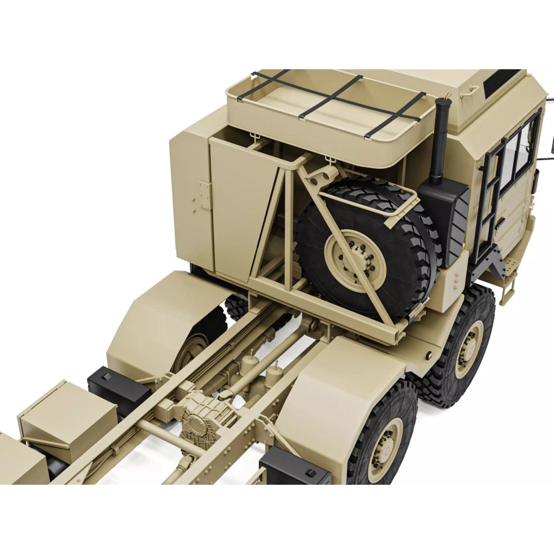 MAN HX77 8x8 Military Truck Chassis 3D Model – High Detail Modular Asset, FBX, OBJ - View 19