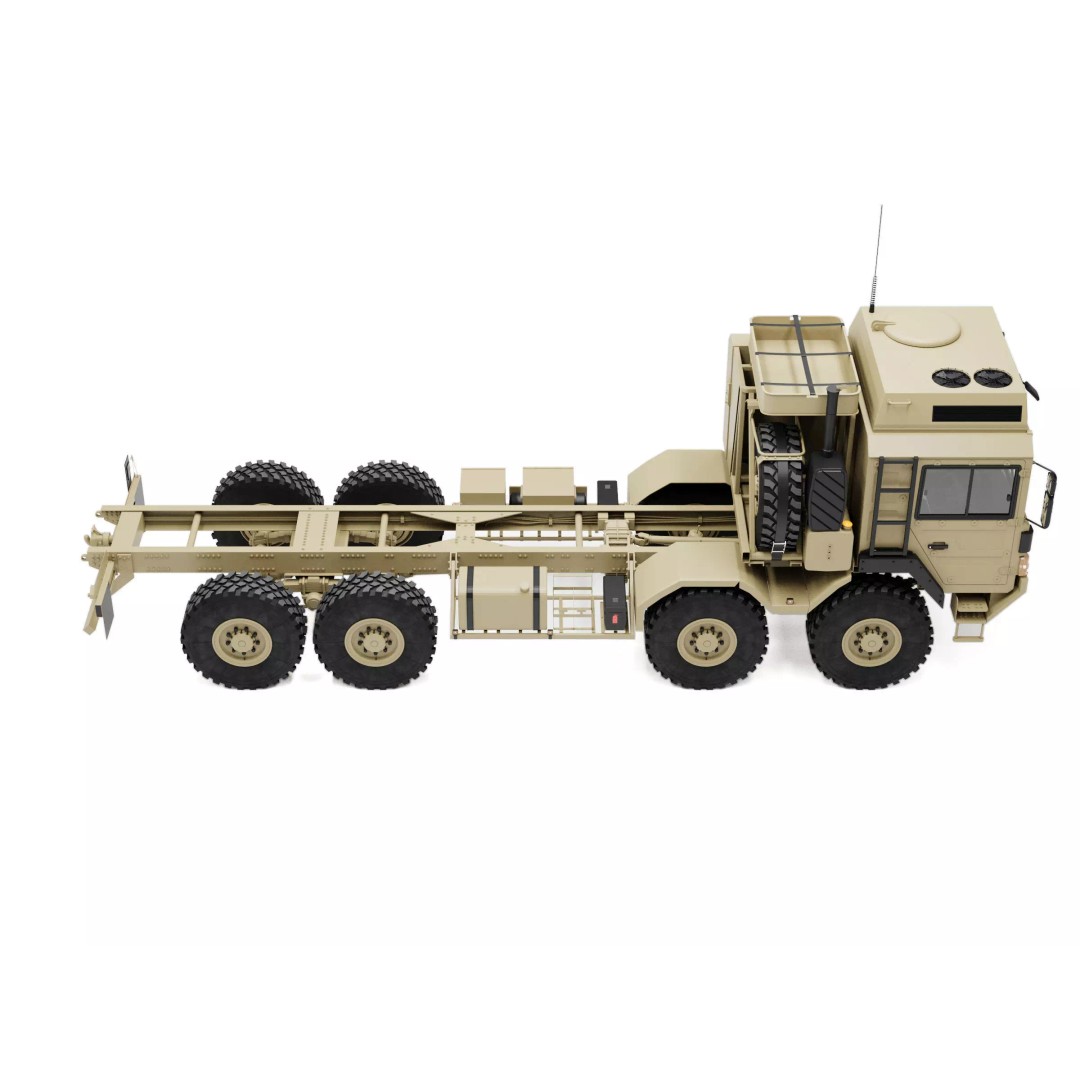 MAN HX77 8x8 Military Truck Chassis 3D Model – High Detail Modular Asset, FBX, OBJ - View 21