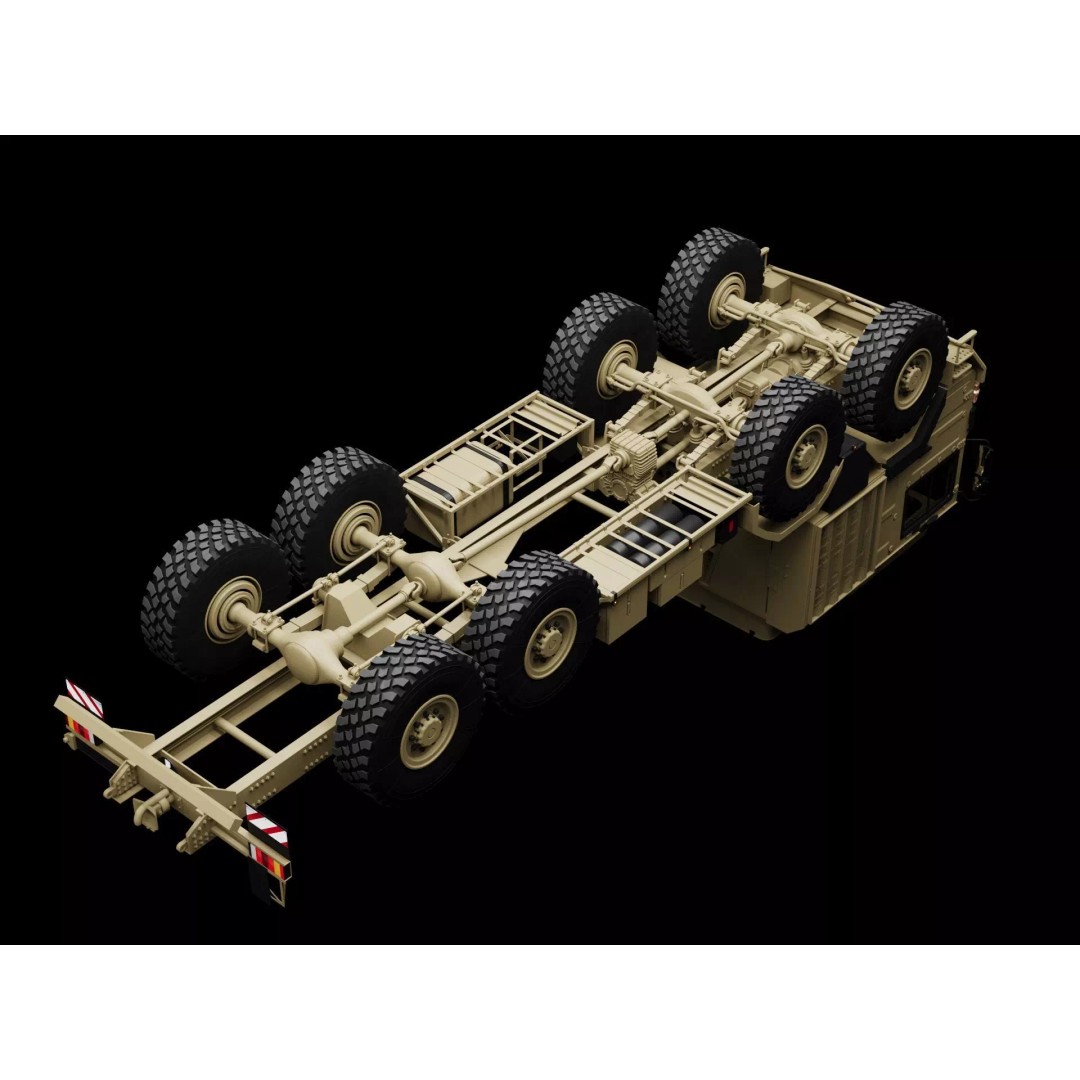 MAN HX77 8x8 Military Truck Chassis 3D Model – High Detail Modular Asset, FBX, OBJ - View 9
