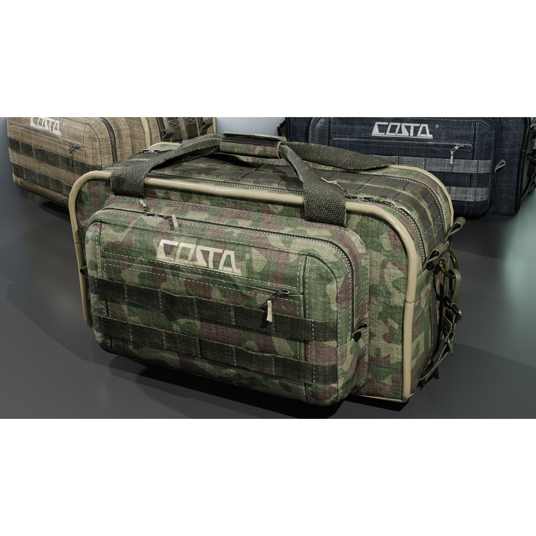 Camping Bag 3D Model – Low Poly Game Asset, PBR Textures, FBX - View 6