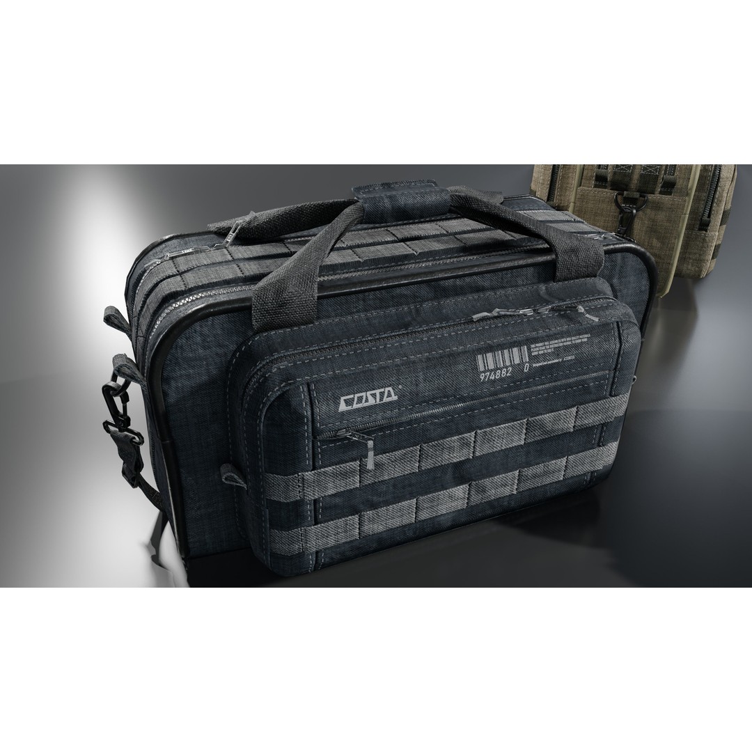 Camping Bag 3D Model – Low Poly Game Asset, PBR Textures, FBX - View 7