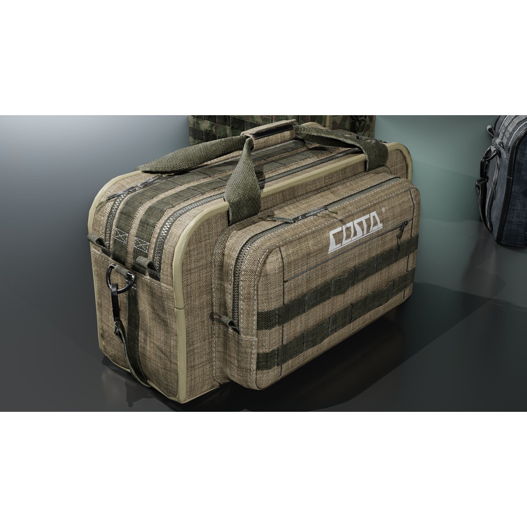Camping Bag 3D Model – Low Poly Game Asset, PBR Textures, FBX - View 8
