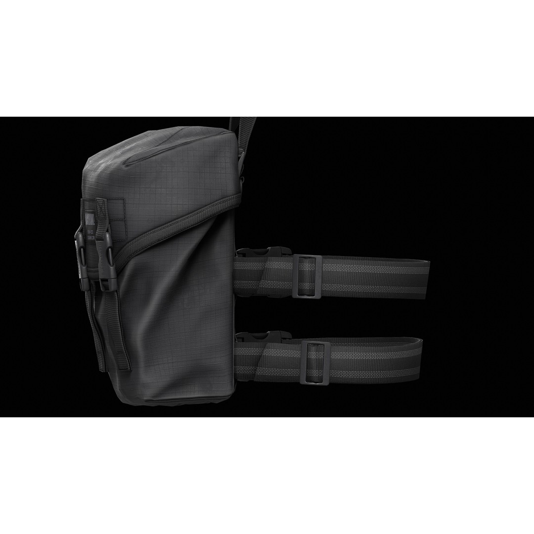 BLACKHAWK Omega Elite Gas Mask Pouch 3D Model – Low Poly Game-Ready Asset, FBX - View 14