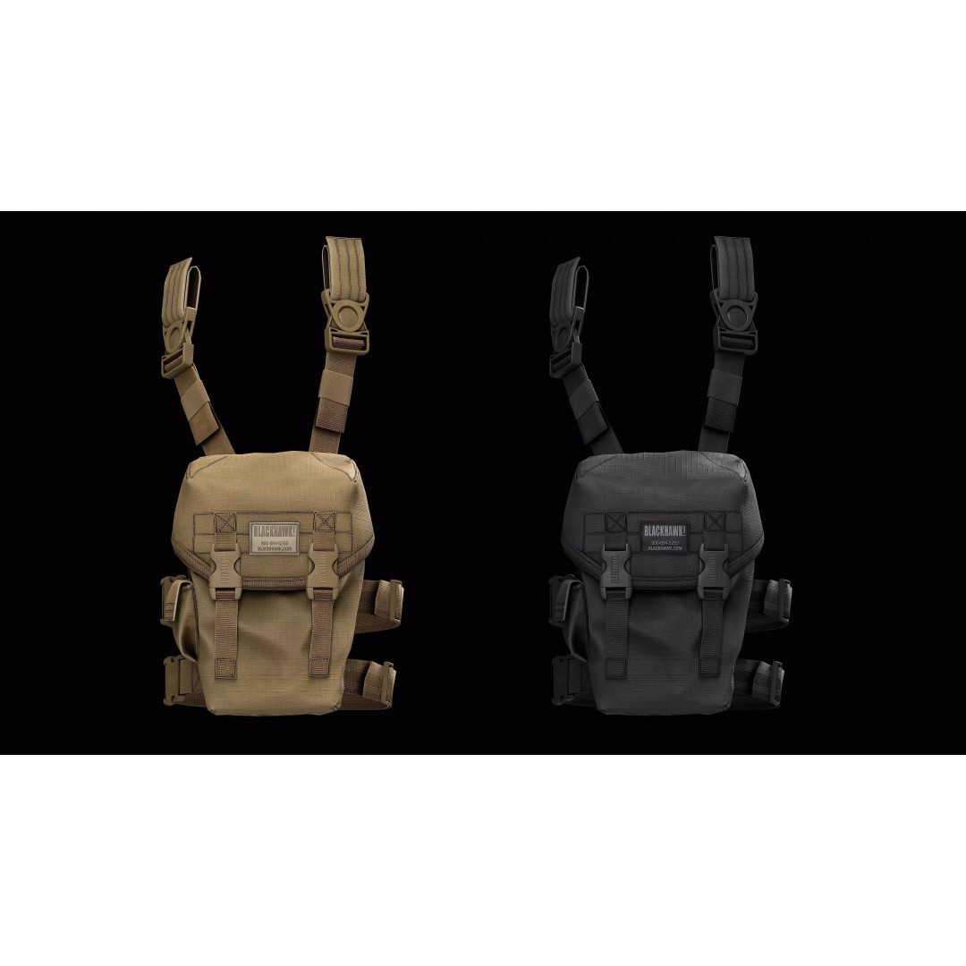 BLACKHAWK Omega Elite Gas Mask Pouch 3D Model – Low Poly Game-Ready Asset, FBX - View 2