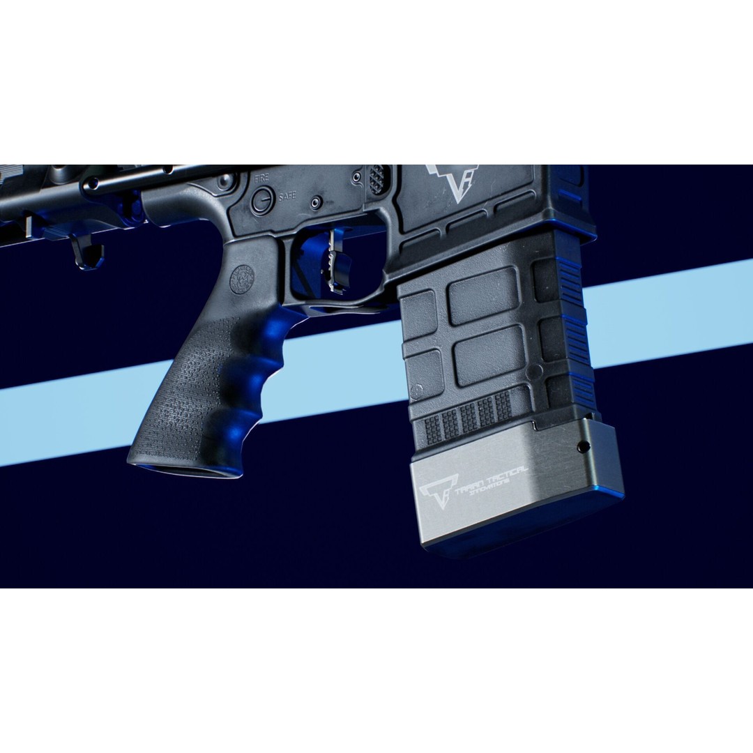 Magpul 20 Round Mag 3D Model – Low Poly Game-Ready Asset, FBX, OBJ - View 5