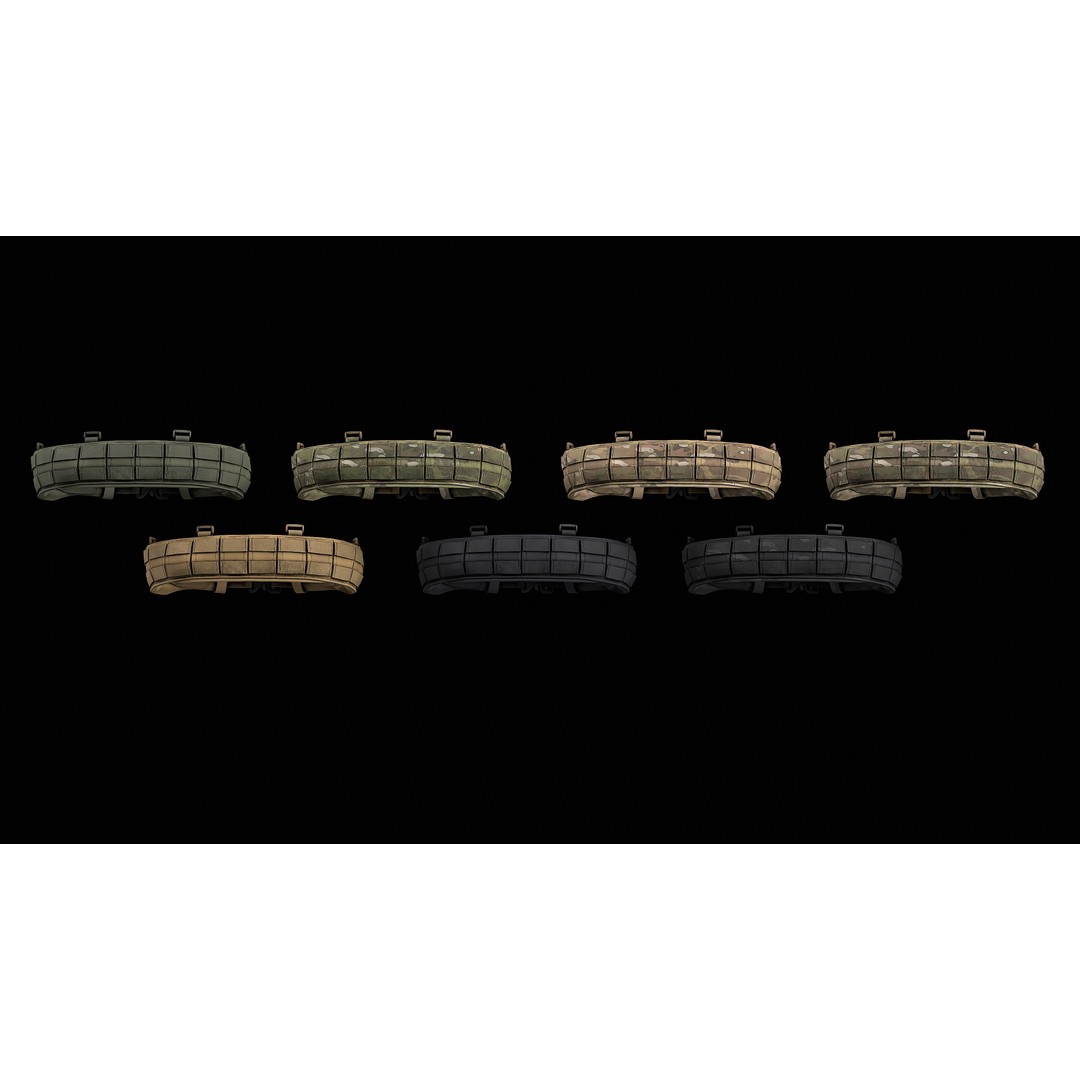TYR Tactical Gunfighter MAB Belt 3D Model – Low Poly Game Asset, FBX, OBJ