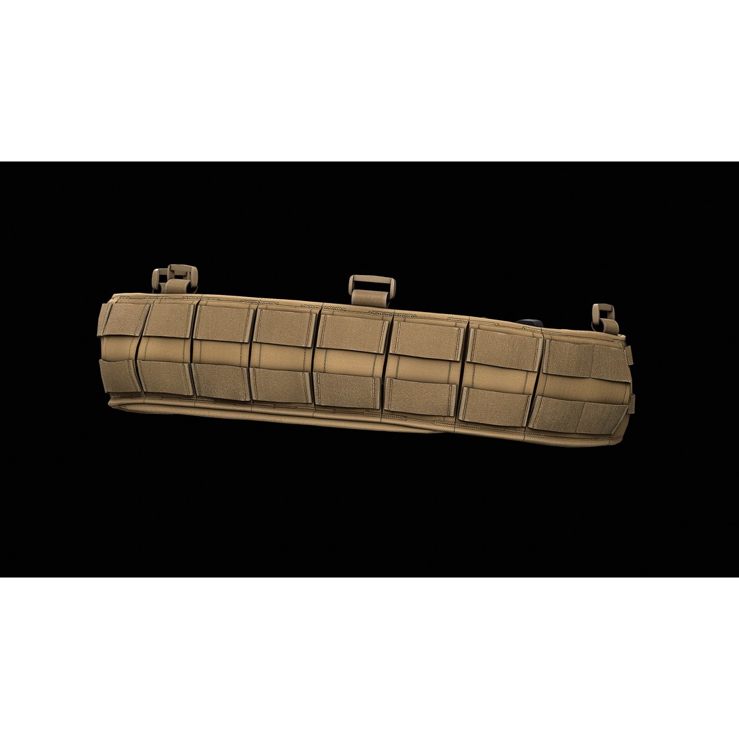 TYR Tactical Gunfighter MAB Belt 3D Model – Low Poly Game Asset, FBX, OBJ - View 12