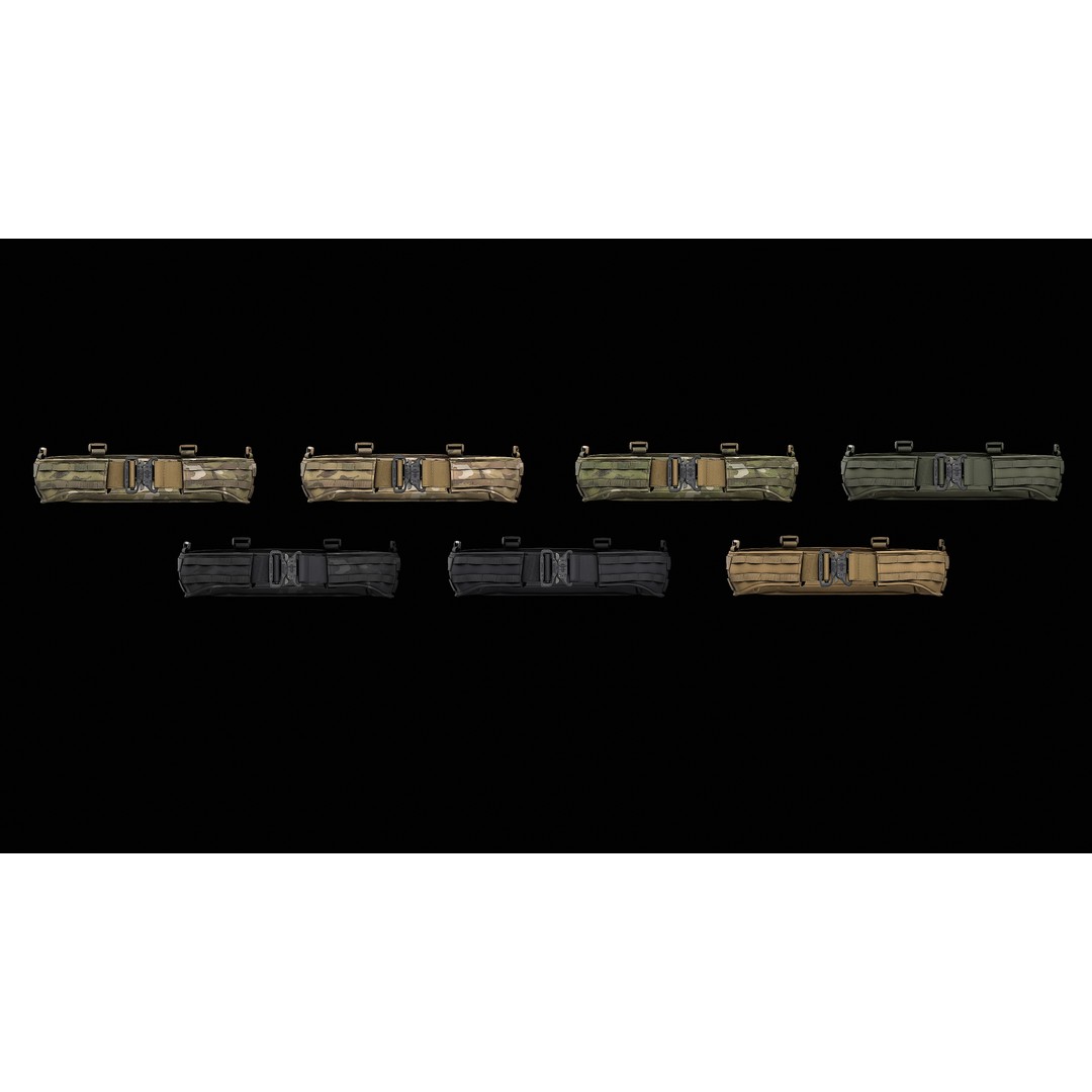 TYR Tactical Gunfighter MAB Belt 3D Model – Low Poly Game Asset, FBX, OBJ - View 32