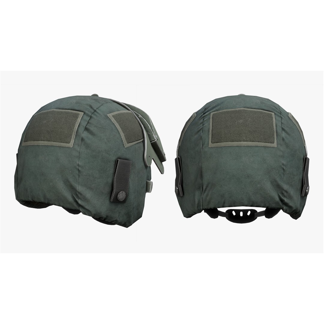 Helmet 3D Model – Low Poly Game-Ready Tactical Armor, FBX - View 6