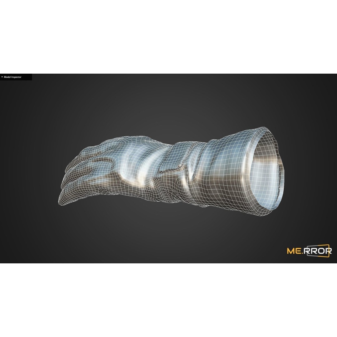 Military Tactical Glove 3D Model – Low Poly Game Ready Asset, FBX, OBJ - View 18