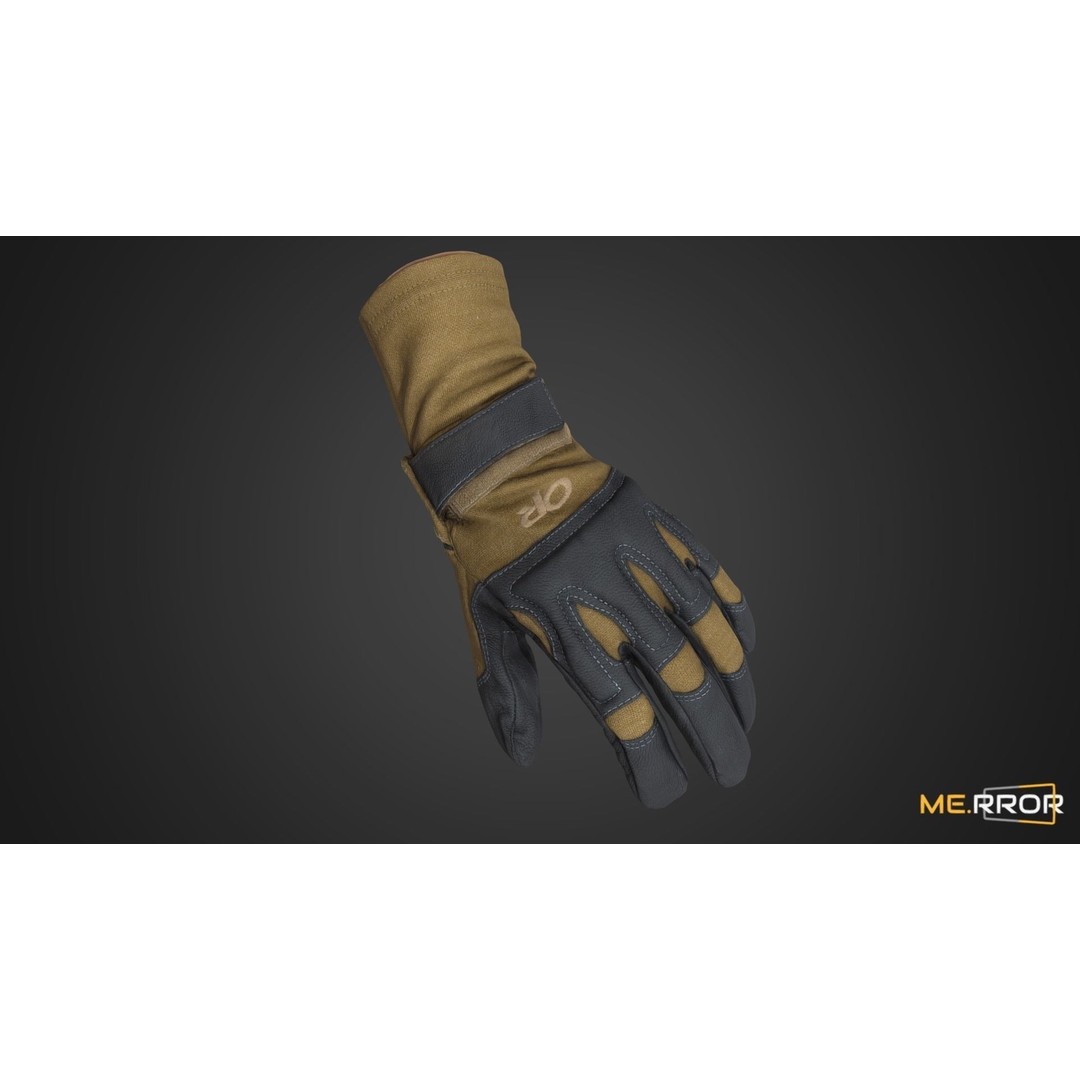 Military Tactical Glove 3D Model – Low Poly Game Ready Asset, FBX, OBJ - View 3