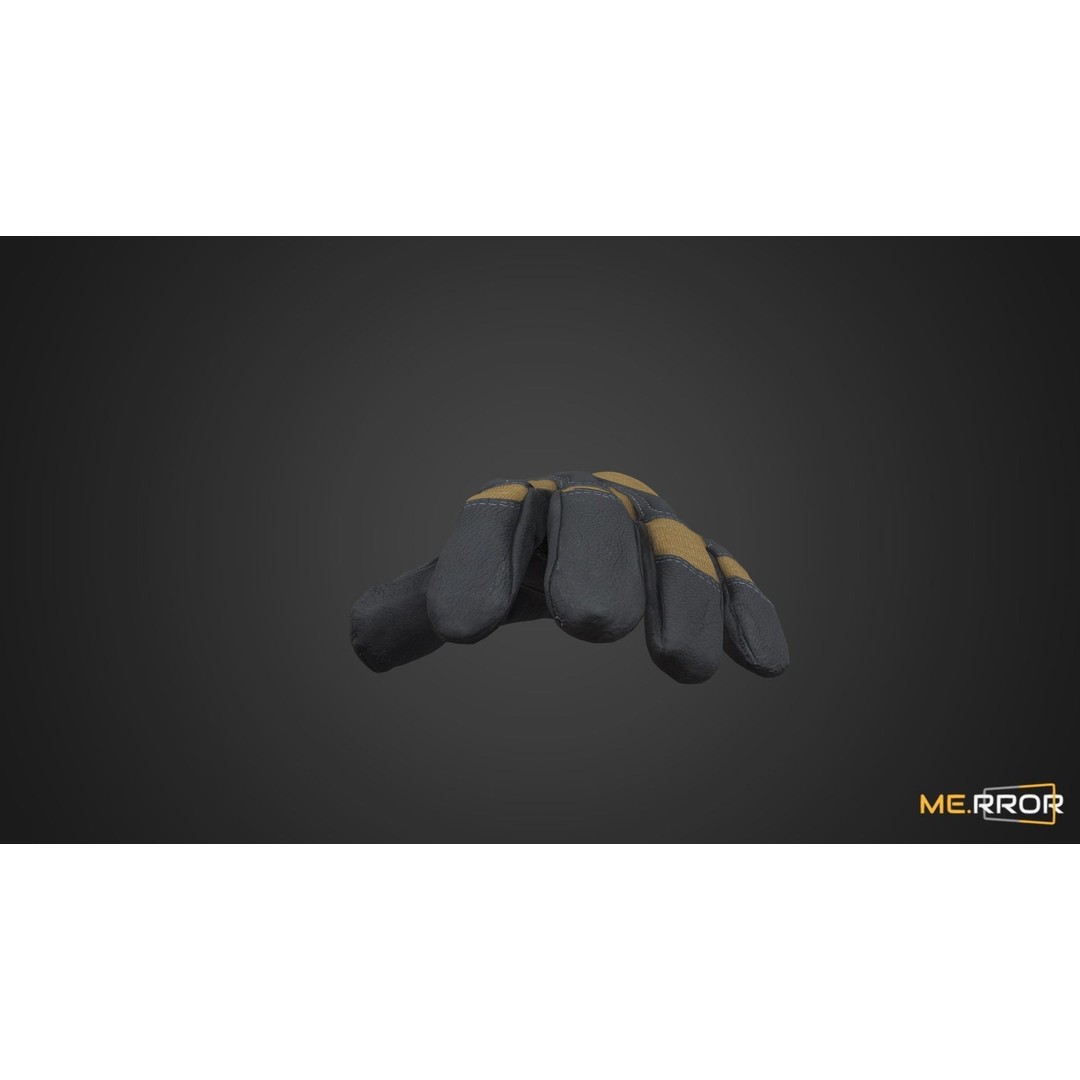 Military Tactical Glove 3D Model – Low Poly Game Ready Asset, FBX, OBJ - View 8