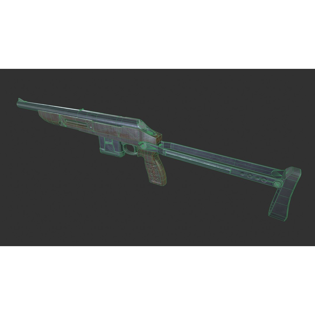 TOZ-106 Shotgun 3D Model – Low Poly Game Asset with PBR Textures - View 5