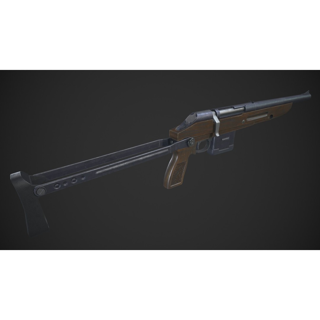 TOZ-106 Shotgun 3D Model – Low Poly Game Asset with PBR Textures - View 6