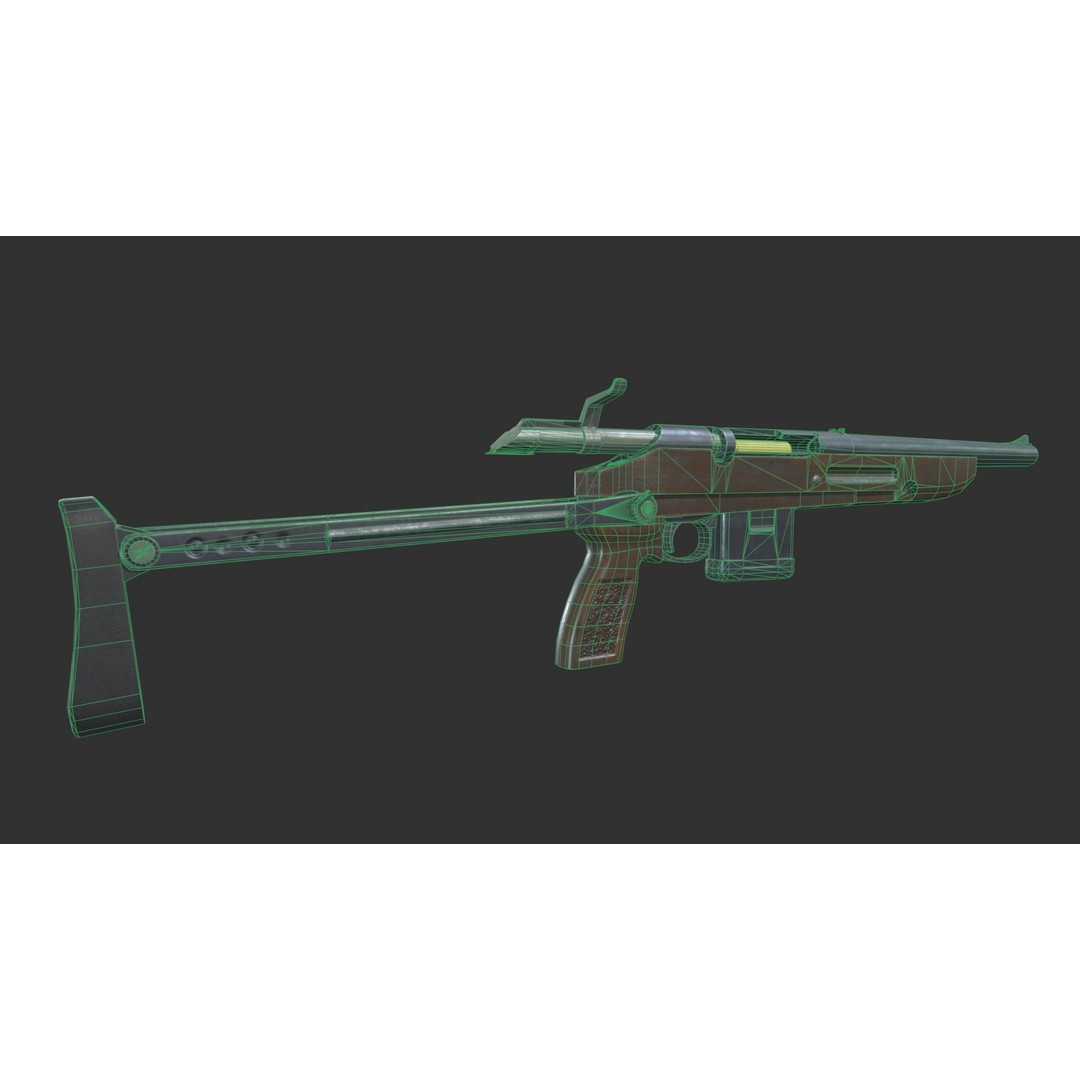 TOZ-106 Shotgun 3D Model – Low Poly Game Asset with PBR Textures - View 9