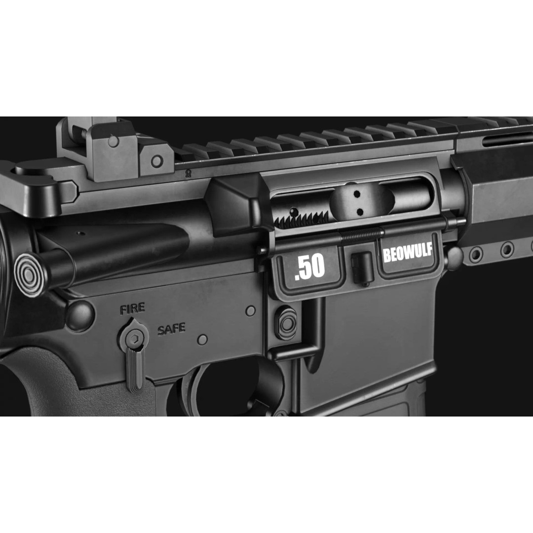 Alexander Arms 50 Beowulf Tactical AR-15 3D Model – Low Poly Game Asset, FBX - View 13