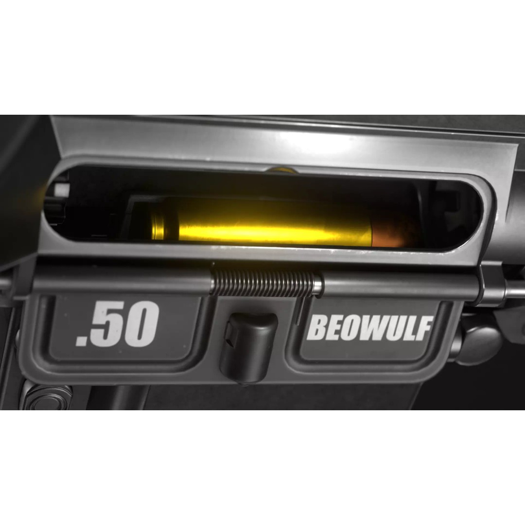 Alexander Arms 50 Beowulf Tactical AR-15 3D Model – Low Poly Game Asset, FBX - View 15