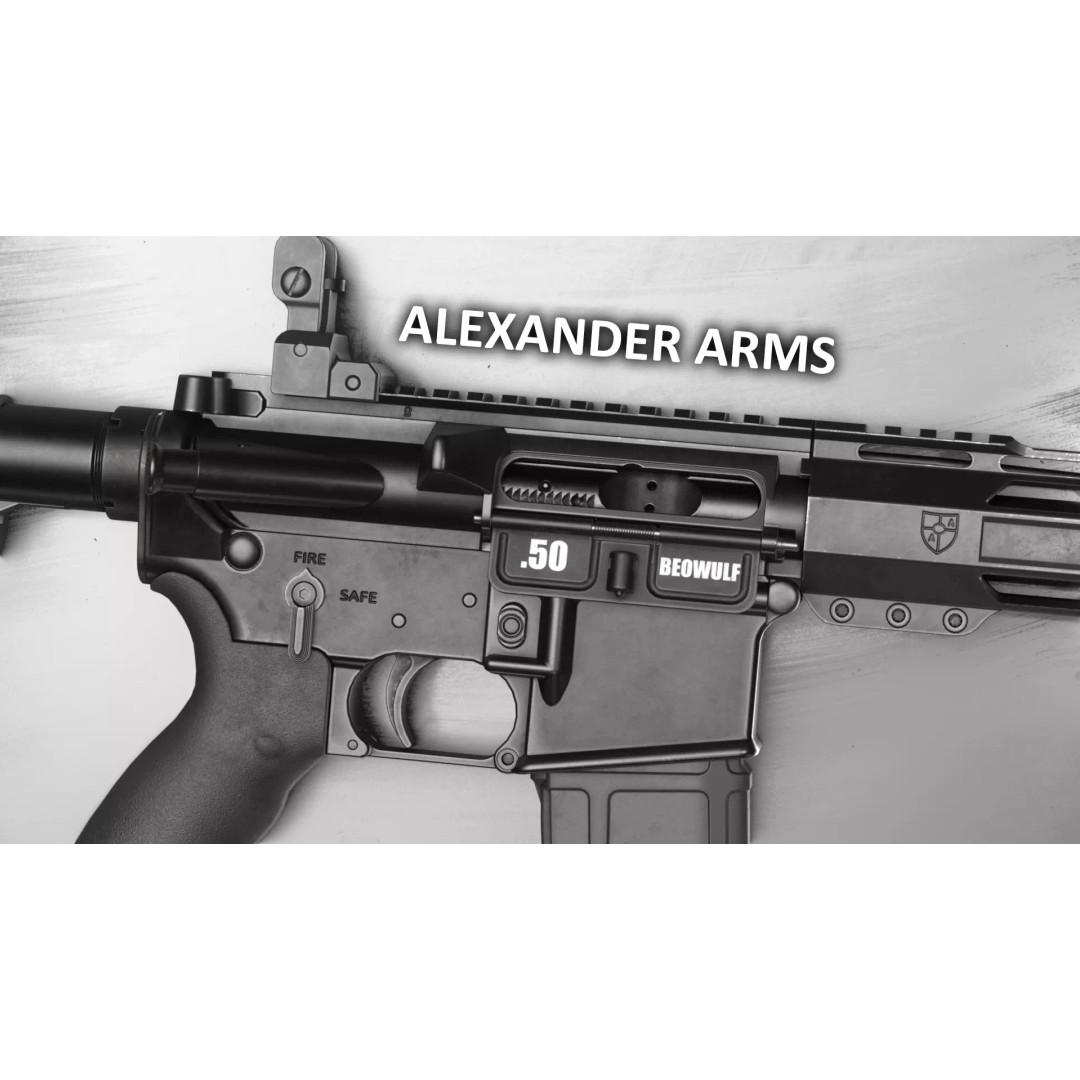 Alexander Arms 50 Beowulf Tactical AR-15 3D Model – Low Poly Game Asset, FBX - View 2