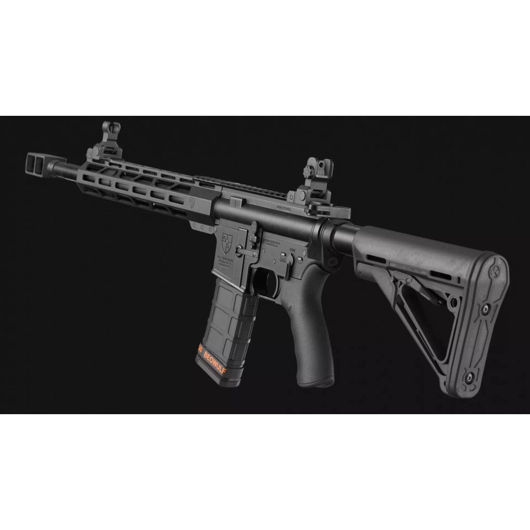 Alexander Arms 50 Beowulf Tactical AR-15 3D Model – Low Poly Game Asset, FBX - View 5