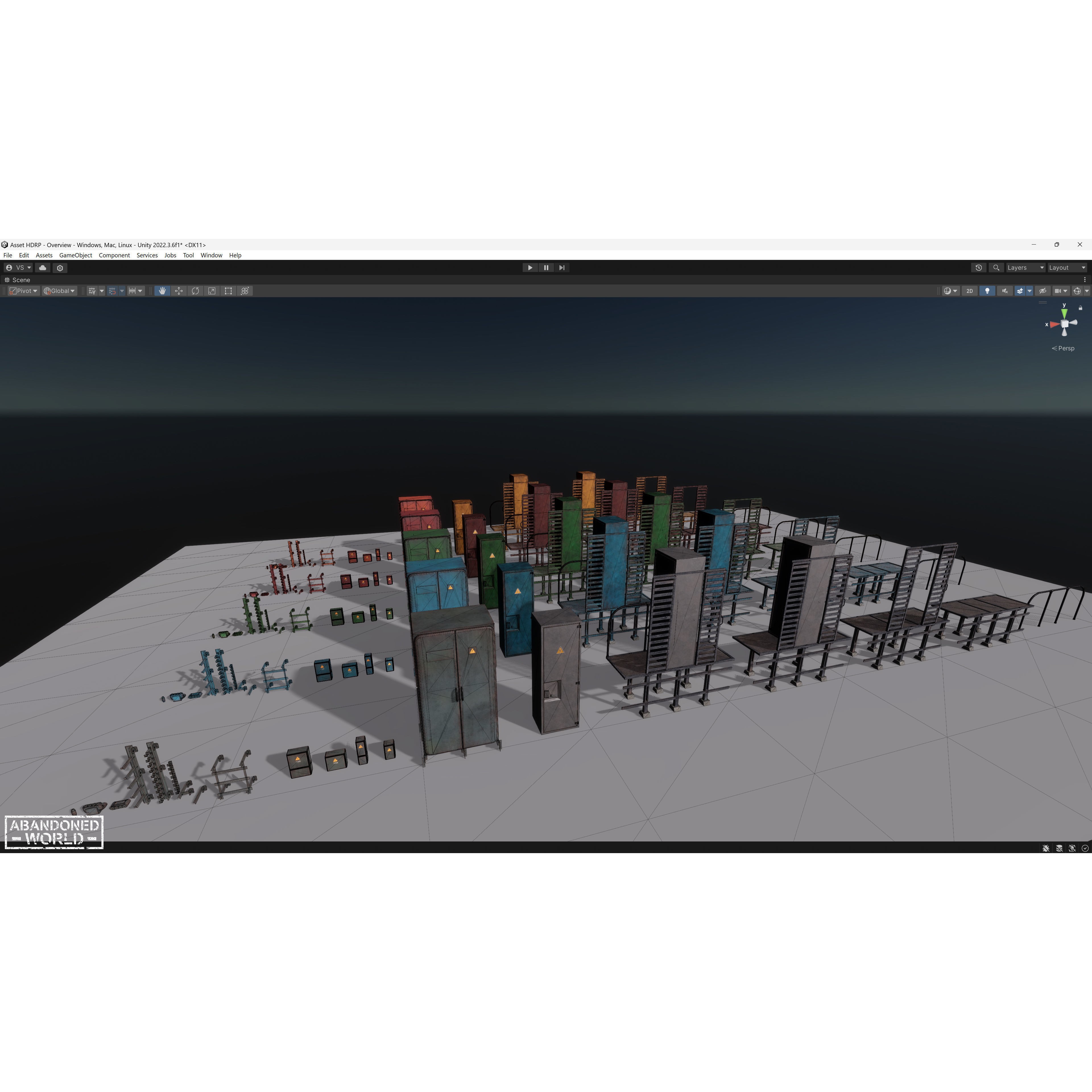 Old Electrical Boxes Set - Low-Poly Game-Ready 3D Model