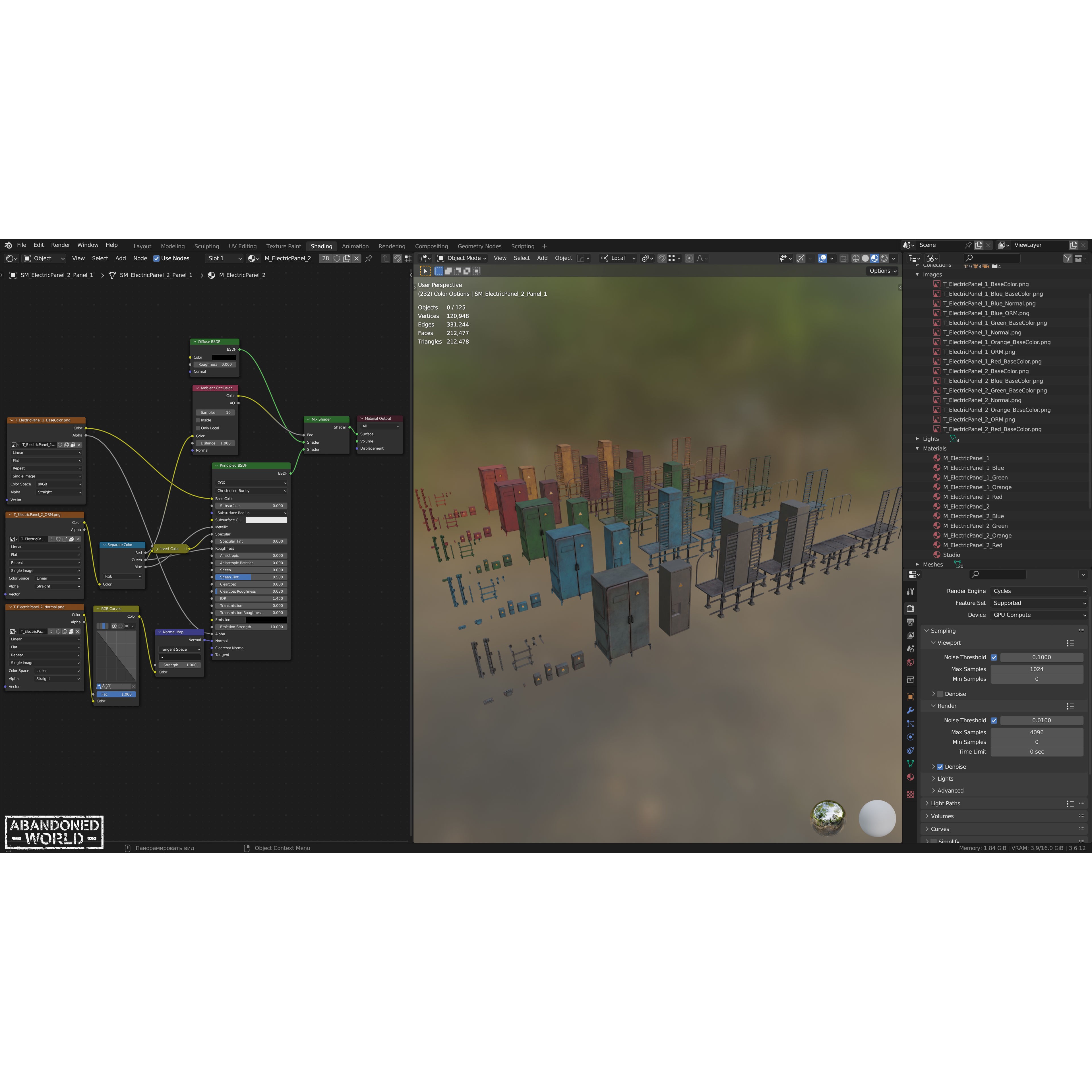 Old Electrical Boxes Set - Low-Poly Game-Ready 3D Model - View 23