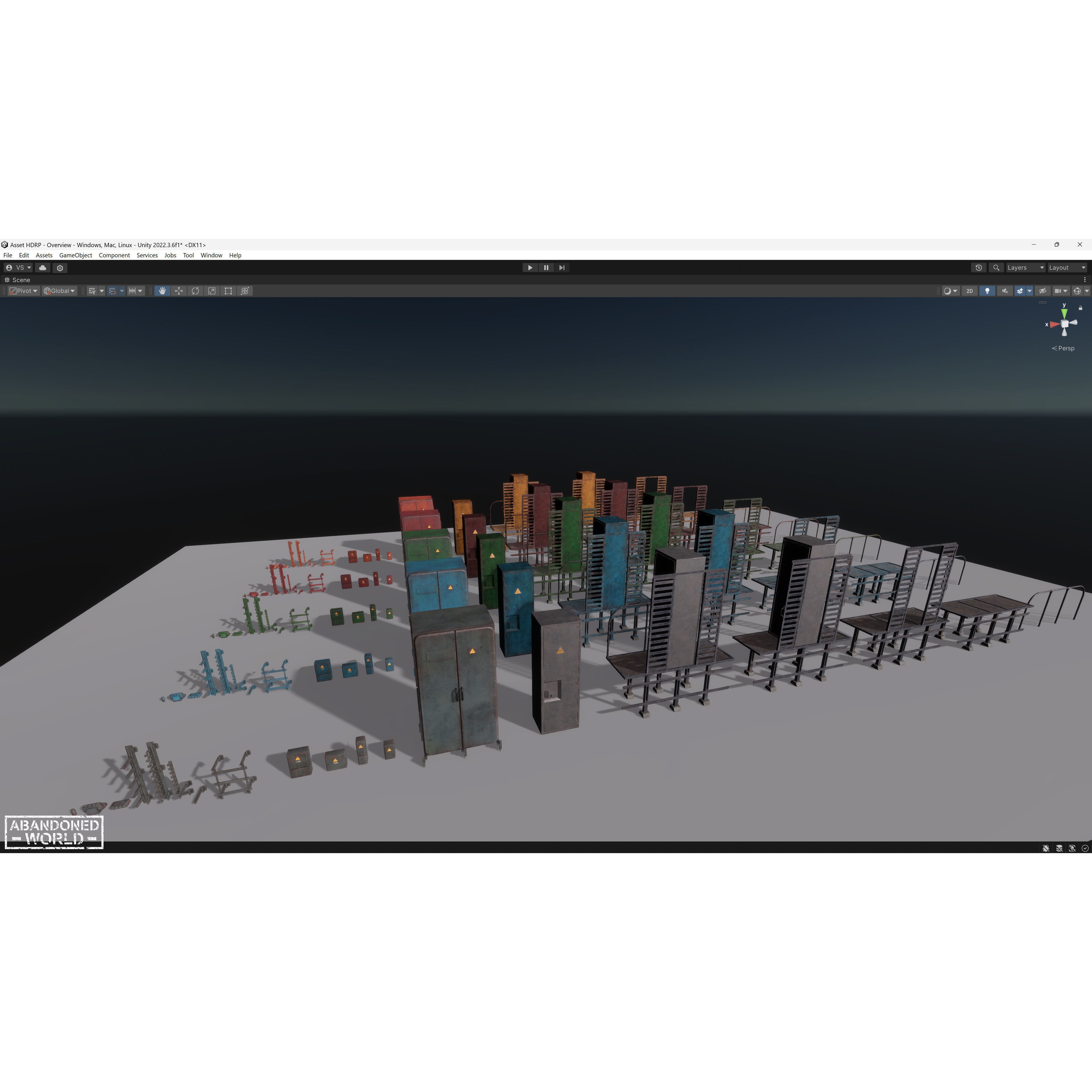 Old Electrical Boxes Set - Low-Poly Game-Ready 3D Model - View 25