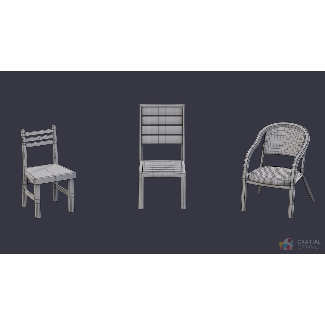 Stylized Patio Pack 3D Model – Cafe and Restaurant Theme, PBR Textures - View 10