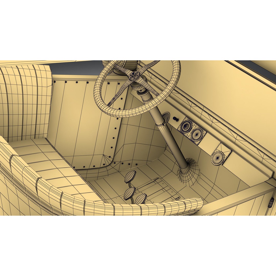 1924 Classic Car 3D Model – PBR Game-Ready Asset, FBX/Blender