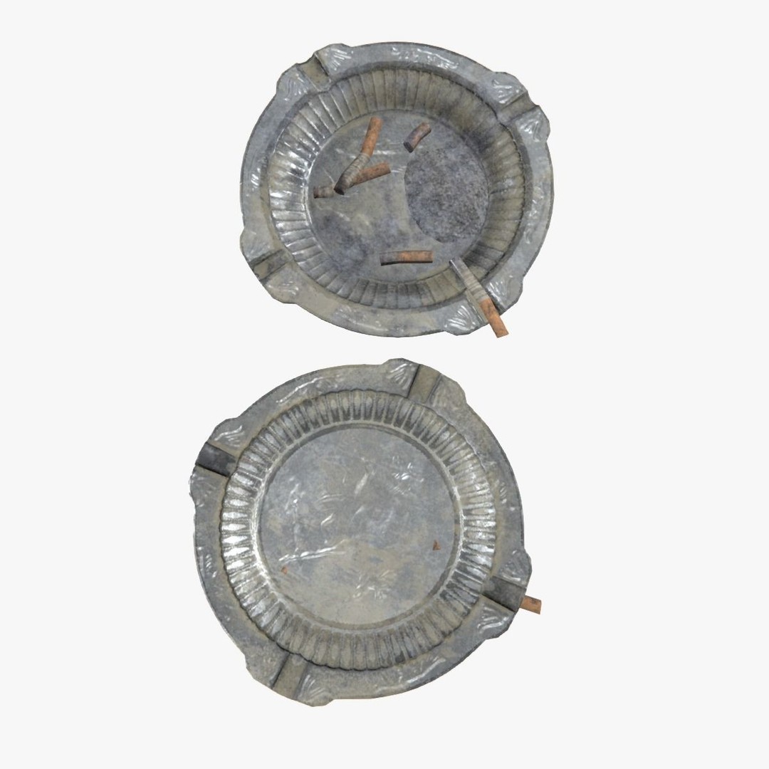 Old Metal Iron Tableware 3D Model – Low Poly PBR Game Asset, FBX