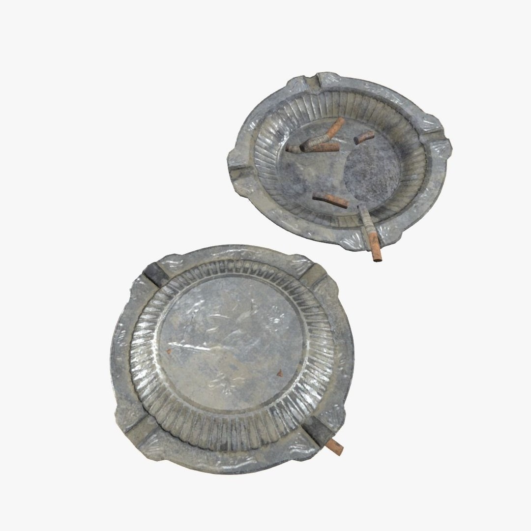 Old Metal Iron Tableware 3D Model – Low Poly PBR Game Asset, FBX - View 9