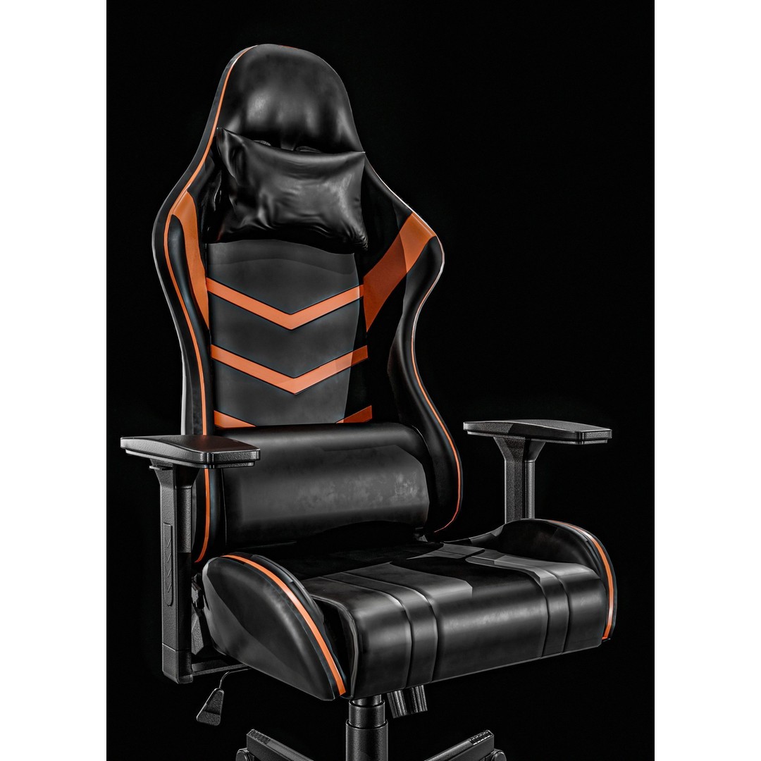 Gaming Chair 3D Model – Low Poly PBR Asset, FBX, OBJ Formats - View 15