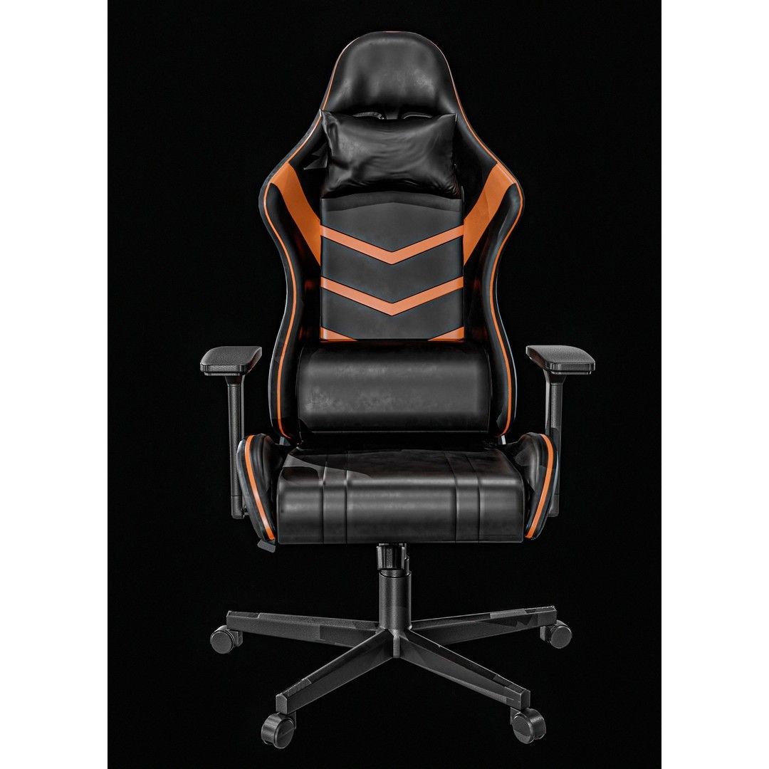 Gaming Chair 3D Model – Low Poly PBR Asset, FBX, OBJ Formats - View 8